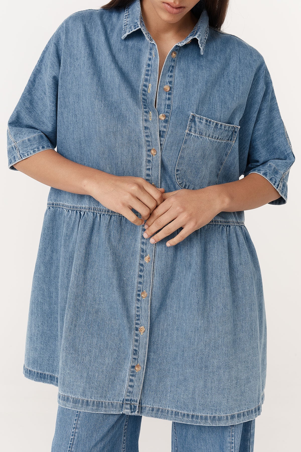 Rowie Bailey Denim Dress Blue Denim
