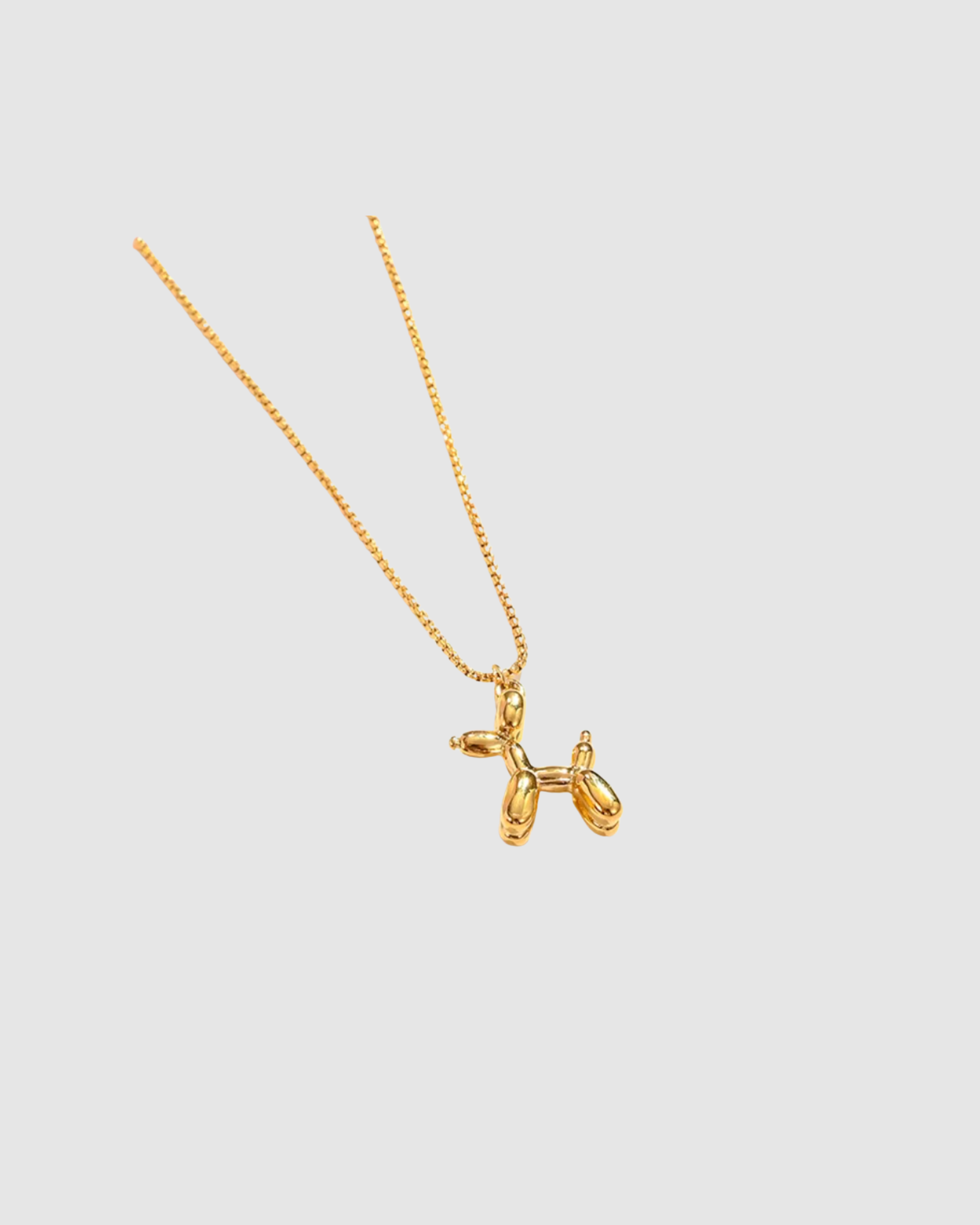 Castel & Co Balloon Dog Necklace Gold