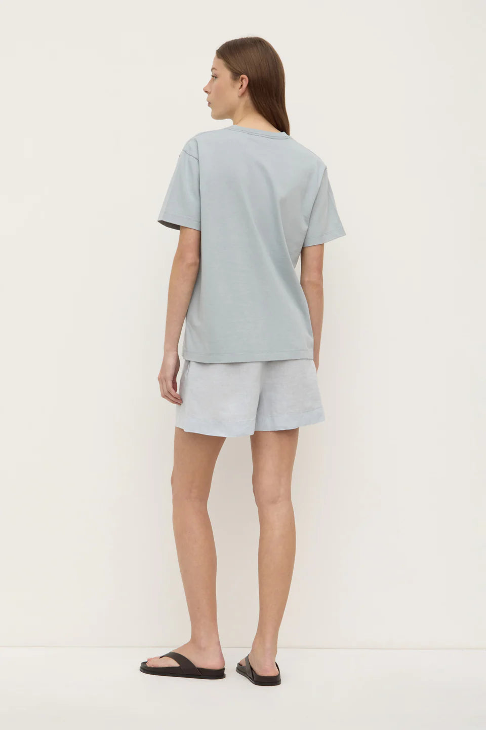 Assembly Label Womens Organic Base Tee Cloud