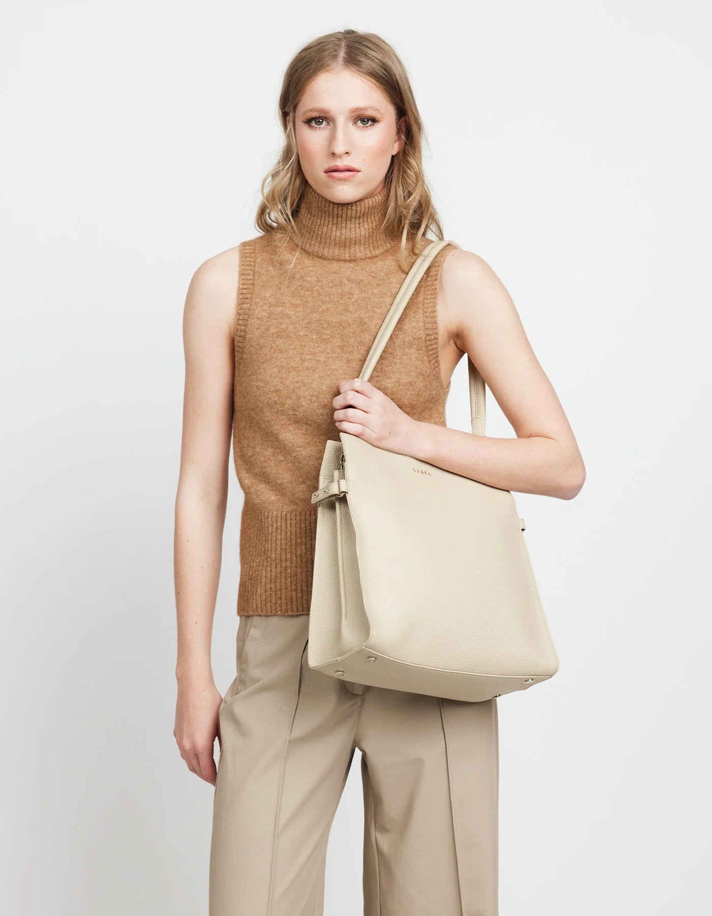 Saben Beatrice Shoulder Bag Biscotti