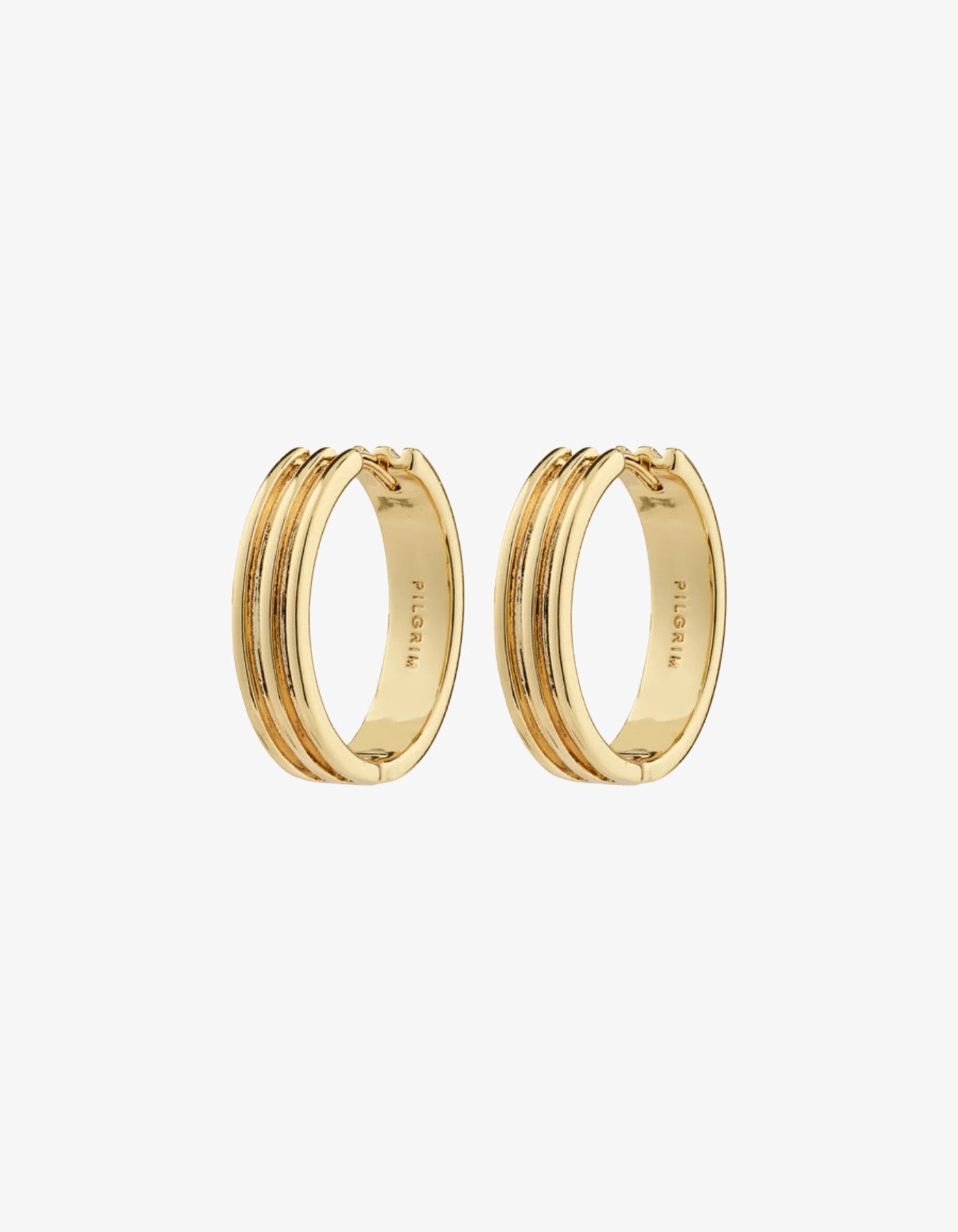 Pilgrim Bennet Recycled Hoop Earrings Gold plated