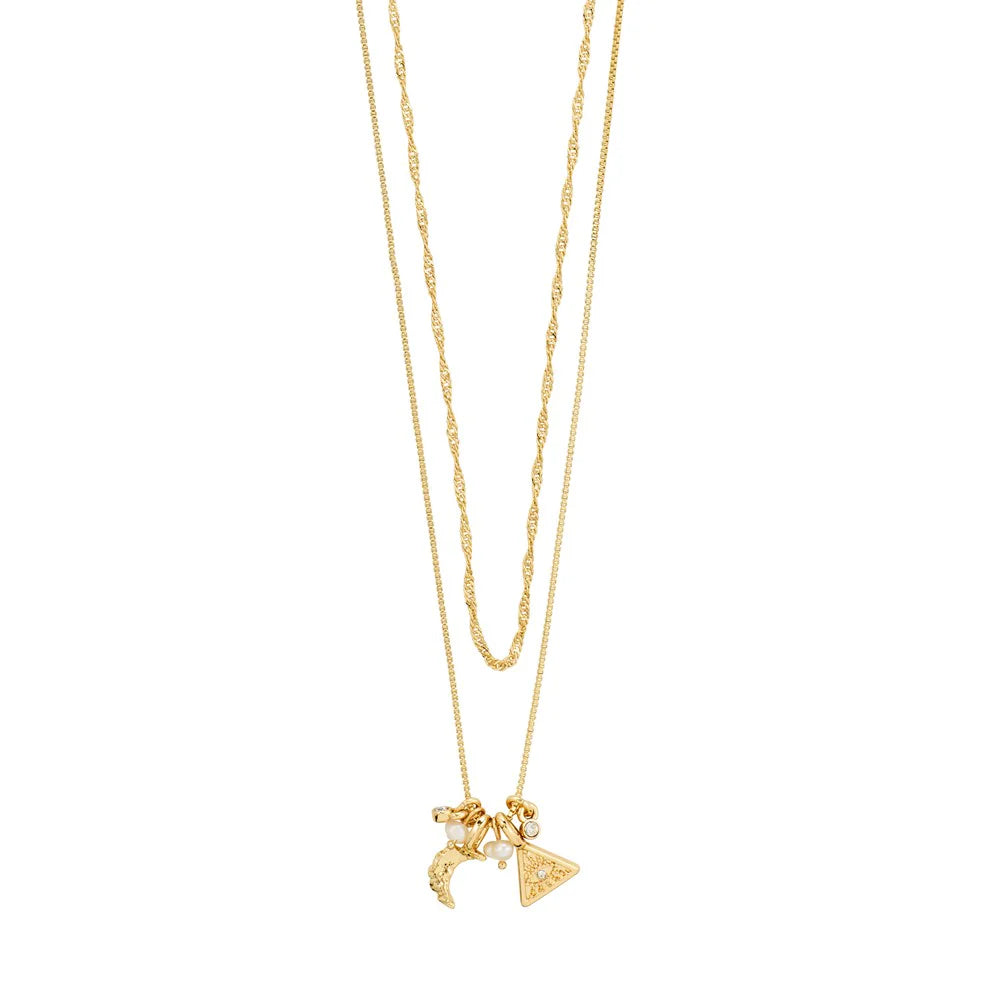 Pilgrim Between Necklace Gold