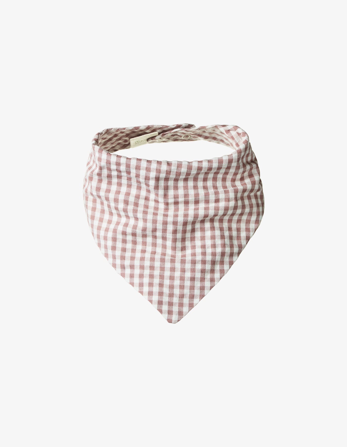 Nature Baby Triangle Bib Woven Twilight Check