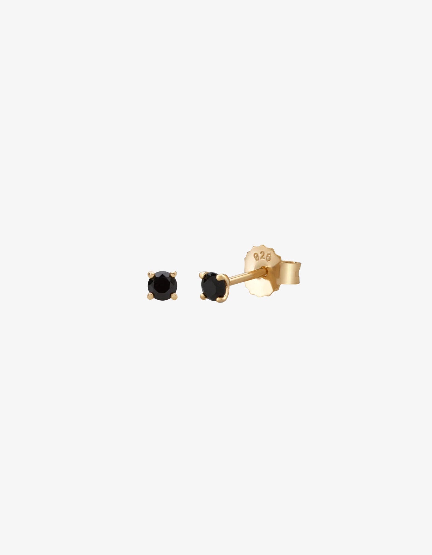 Murkani 3mm Studs White Topaz in Gold Plate