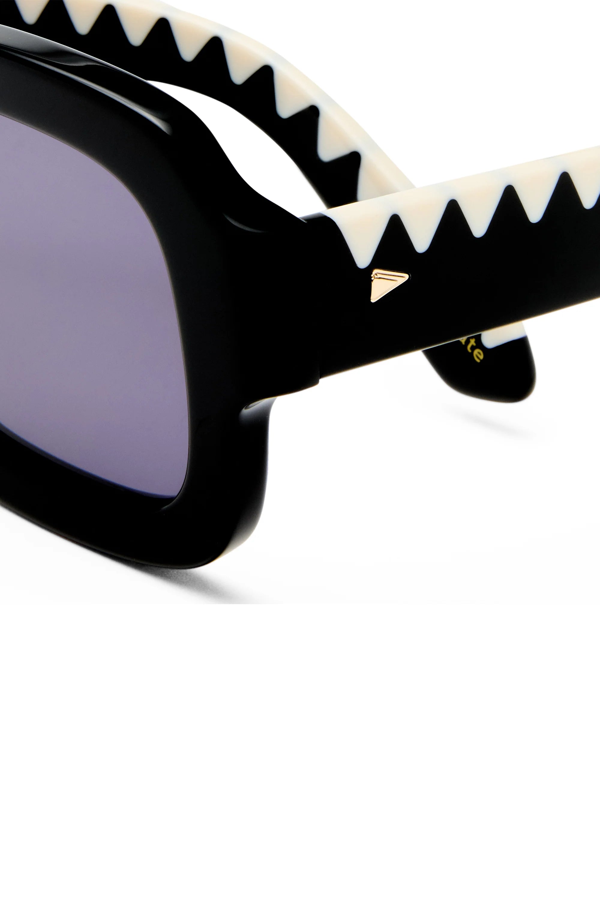 Karen Walker Moonside Zig Zag Black Sunglasses