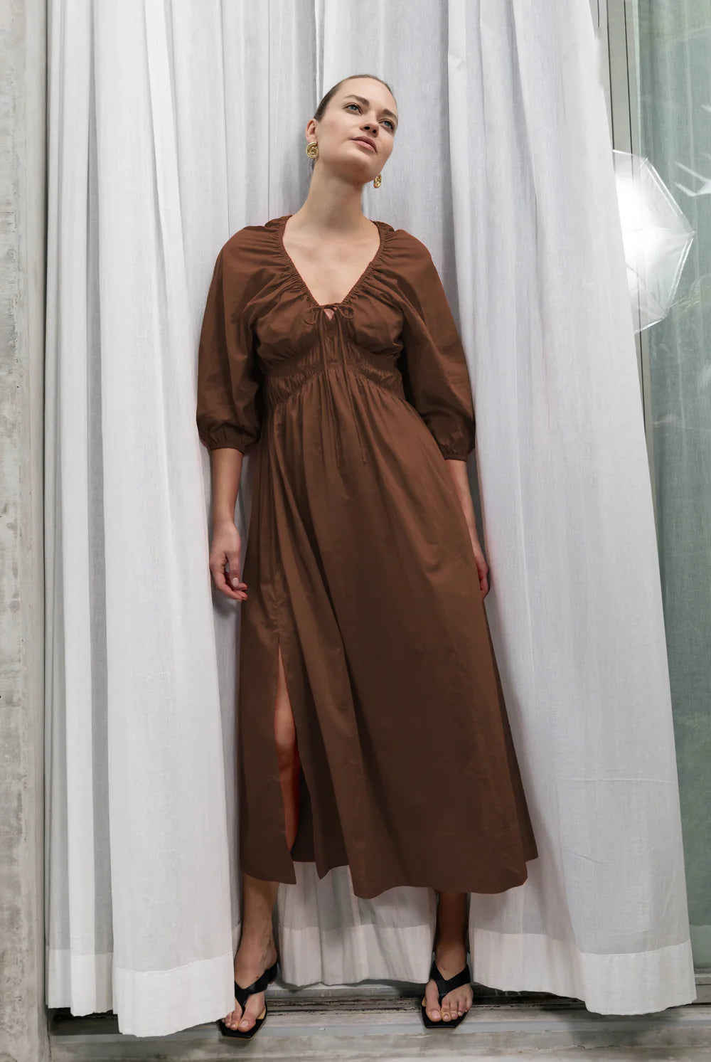 Blak Agnes Dress Brandy Brown