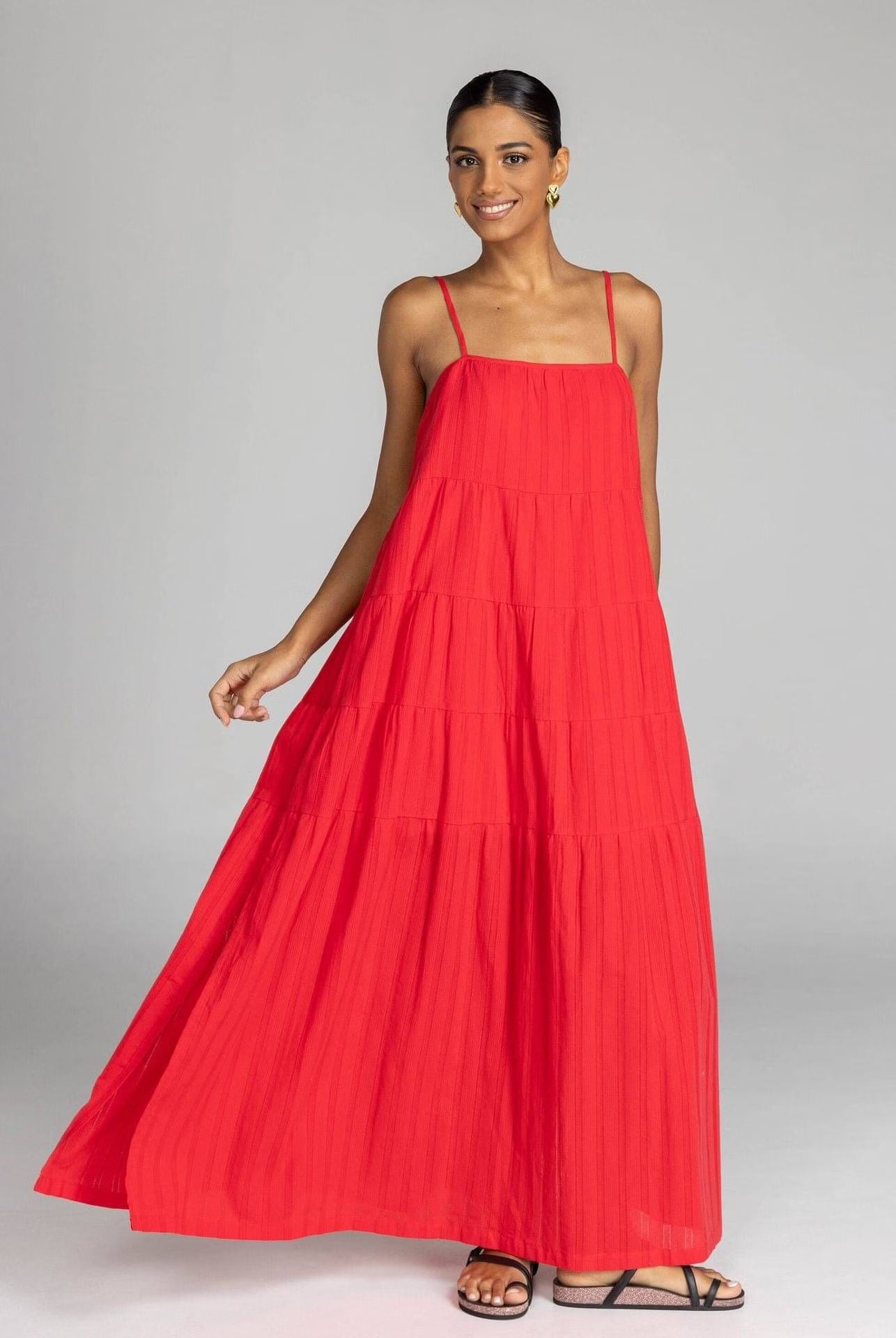 Blak Carmen Dress Red