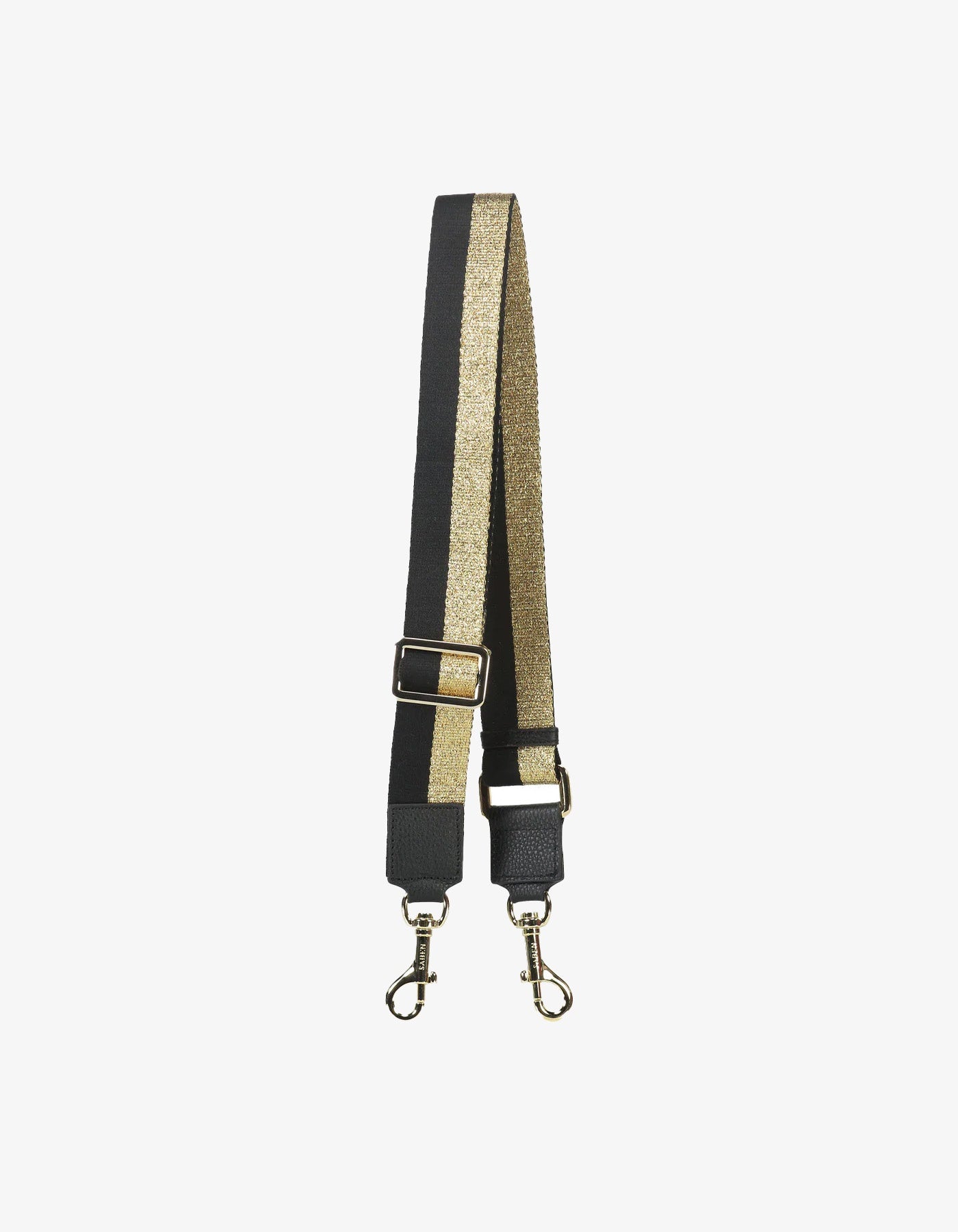 Saben Feature Strap Webbing Gold + Black Stripe