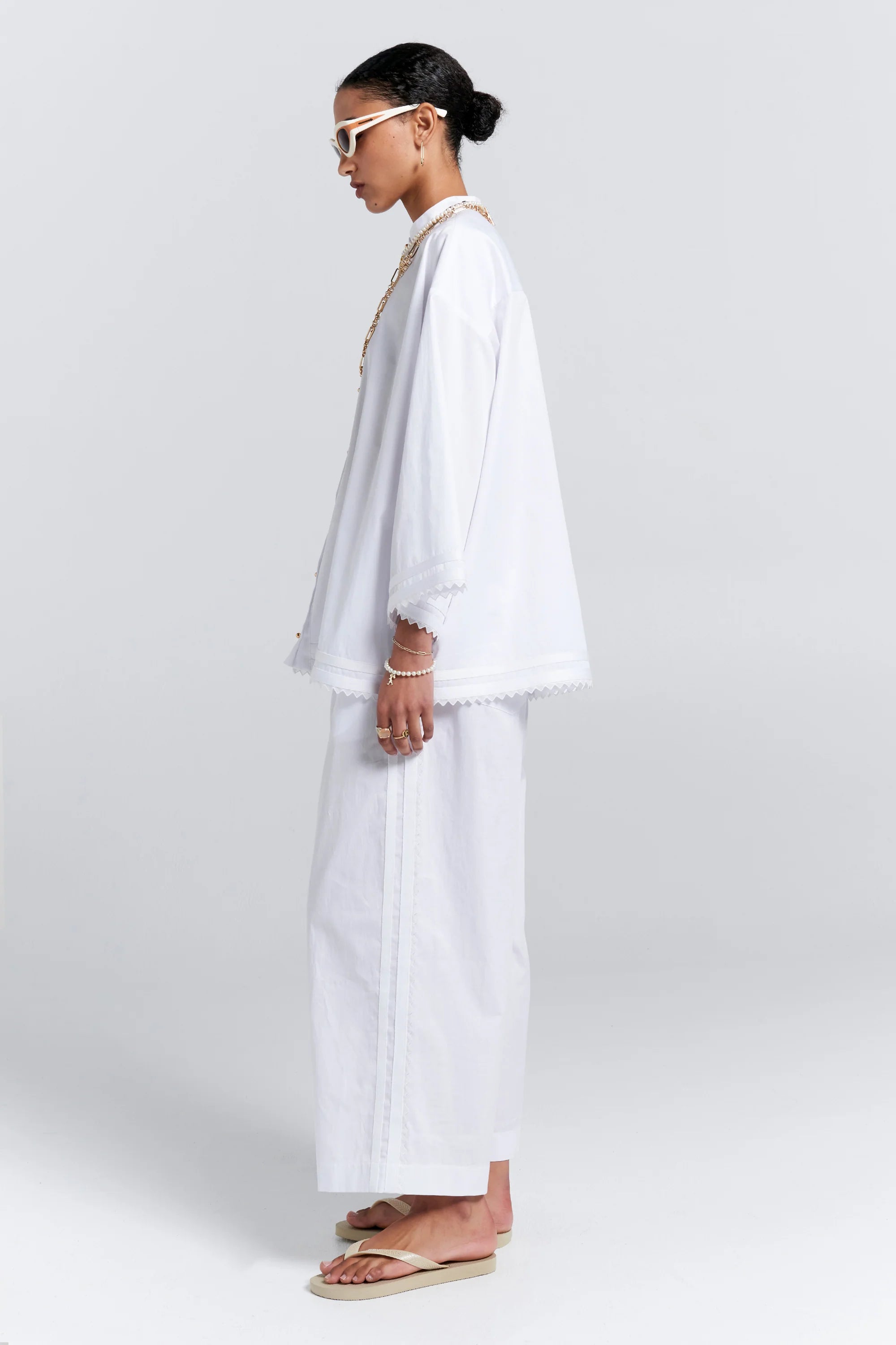 Karen Walker Boat Pants White