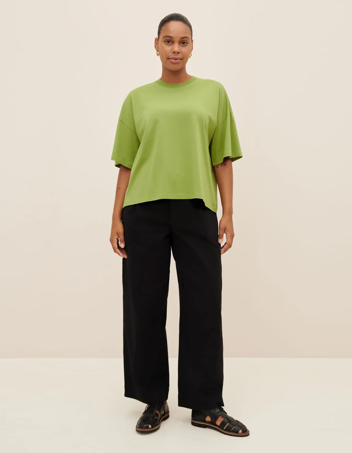 Kowtow Oversized Boxy Tee Leaf