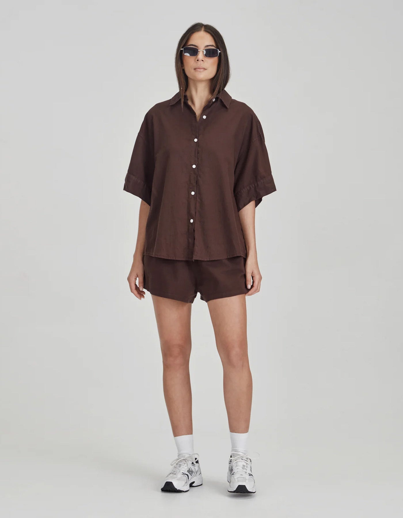 Commoners Boyfriend Shirt - Cocoa