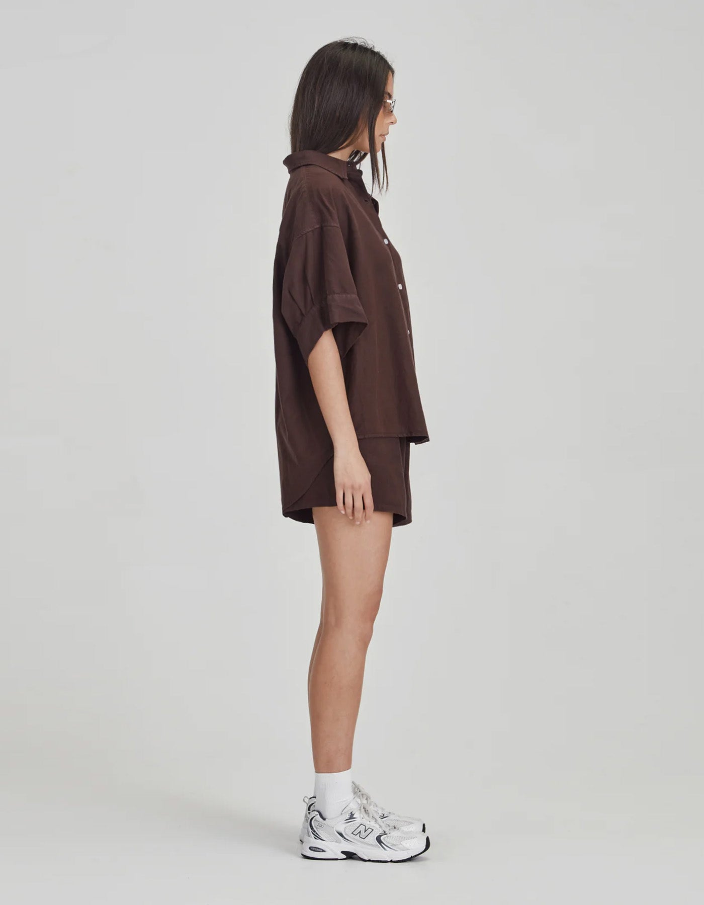 Commoners Boyfriend Shirt - Cocoa