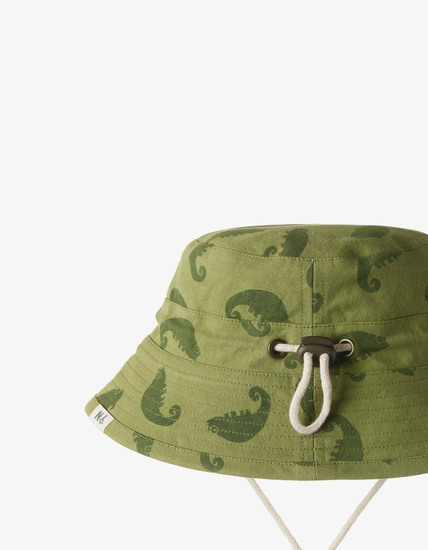 Nature Baby Bucket Hat Chameleon Print