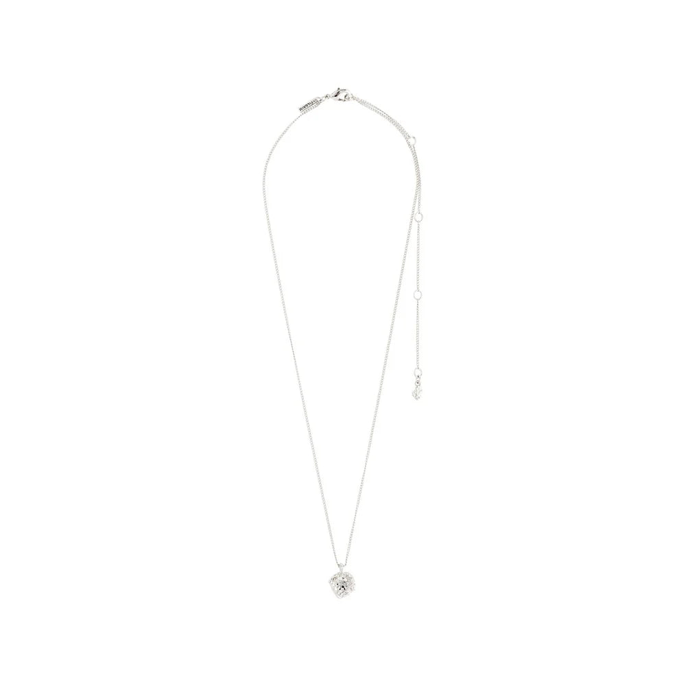 Pilgrim Callum Recycled Necklace Silver Crystal