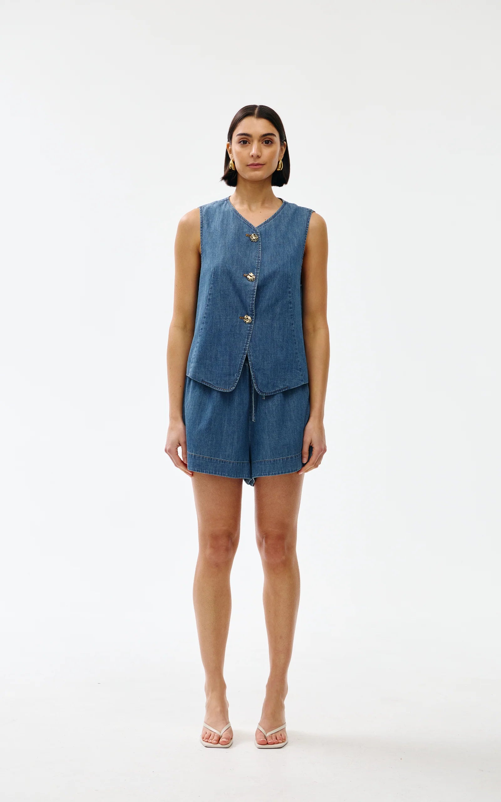 Kinney Camille Vest Denim