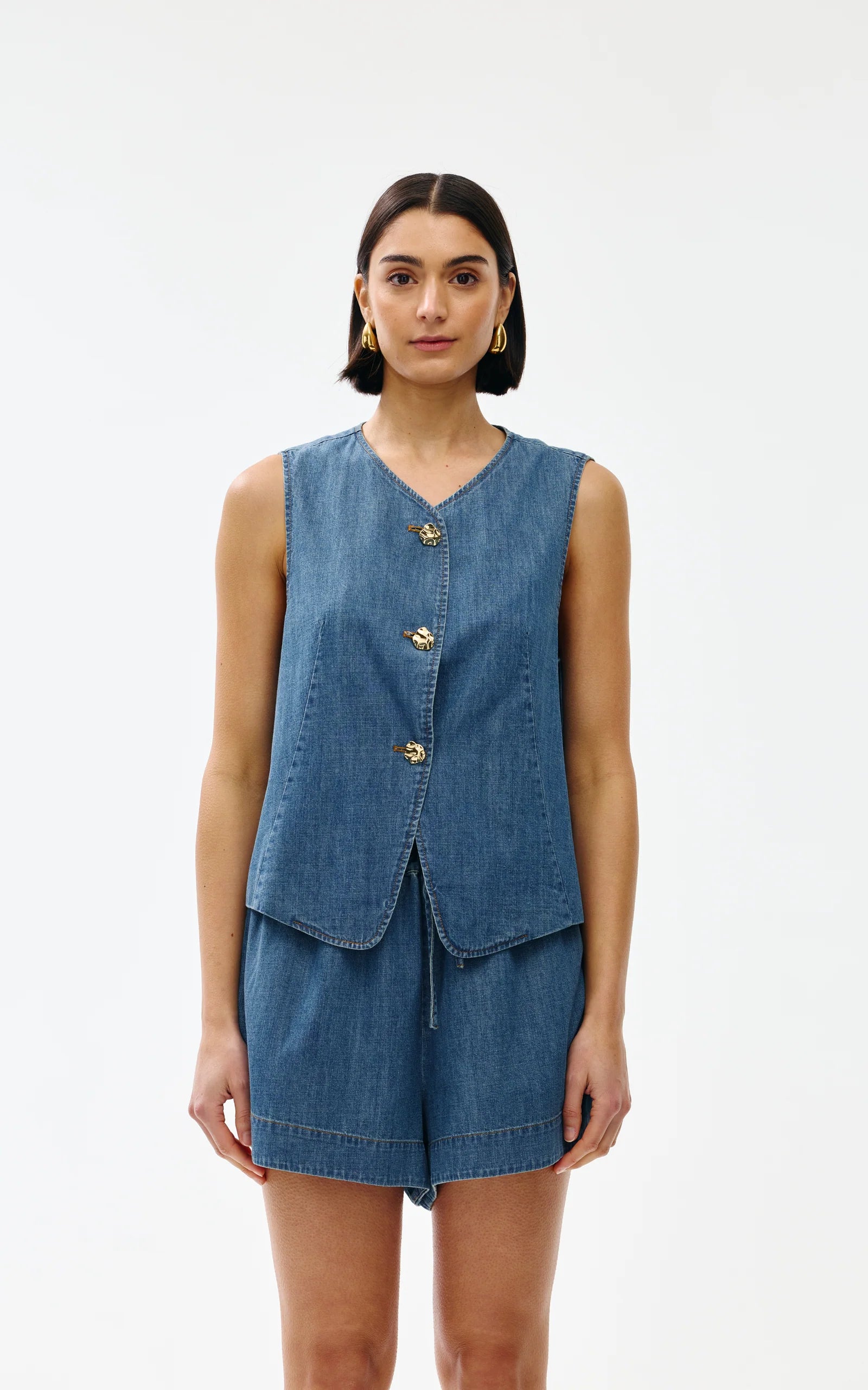 Kinney Camille Vest Denim
