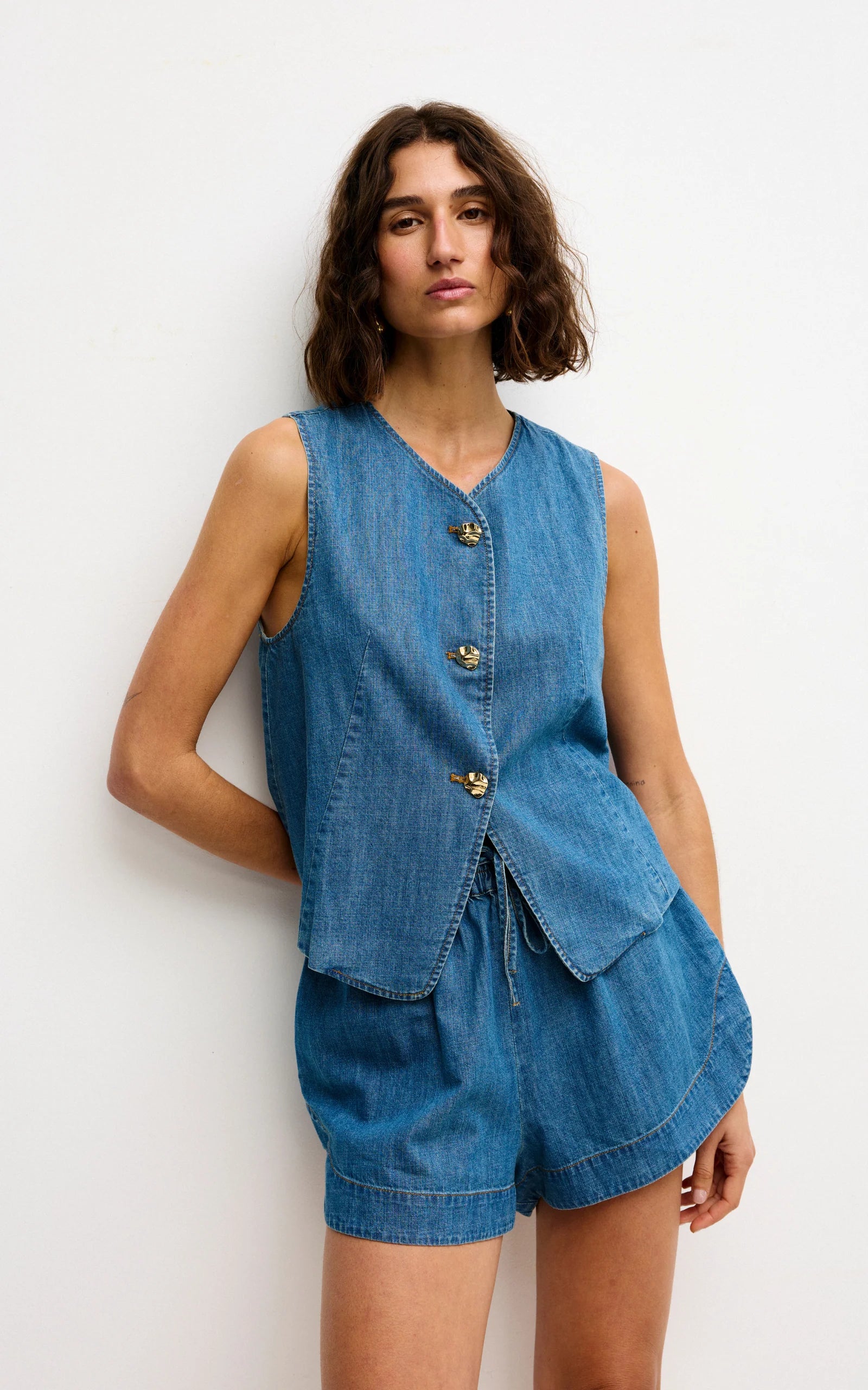 Kinney Camille Vest Denim