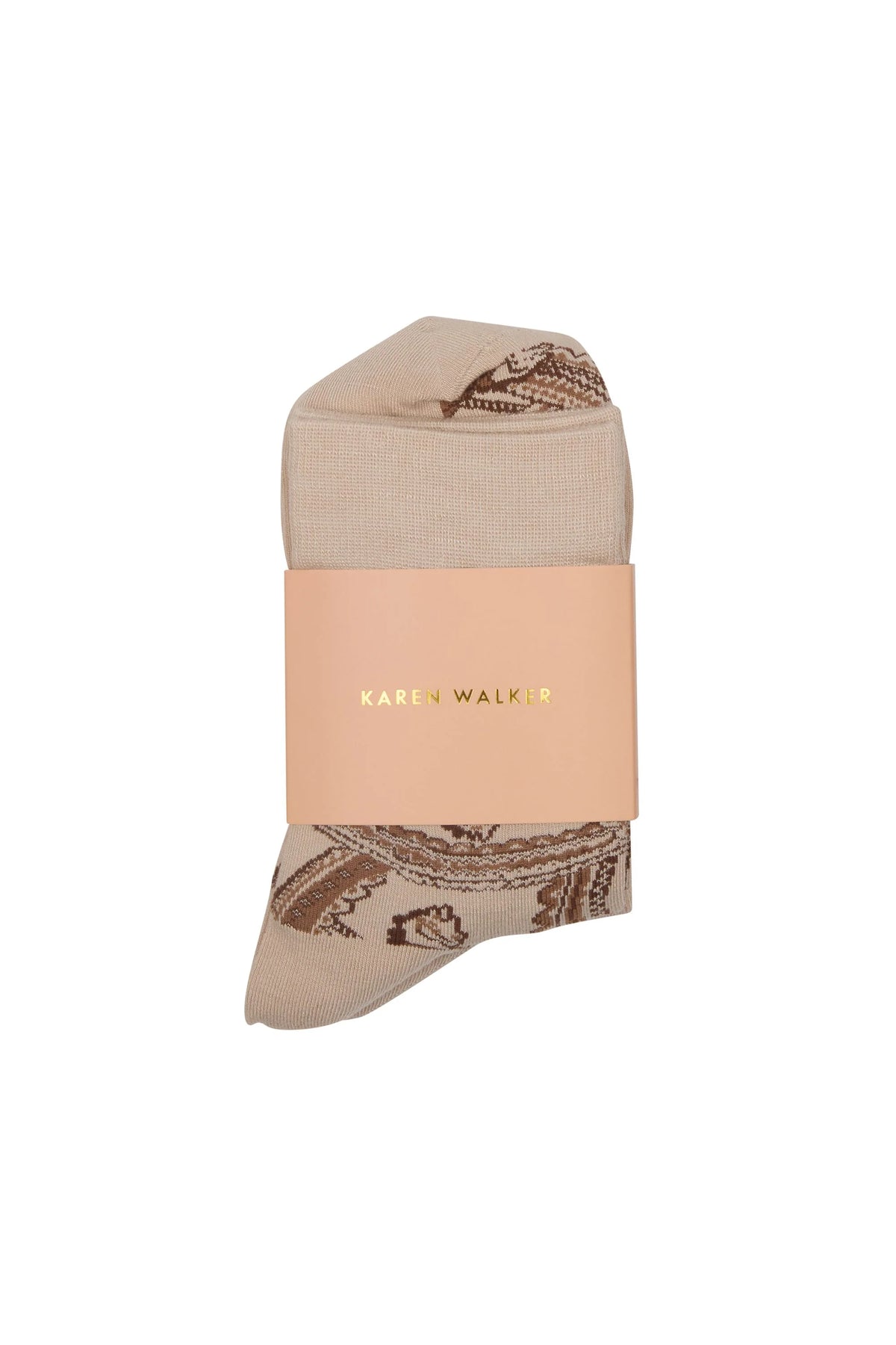Karen Walker Carousel Socks 2 pack Cream Multi