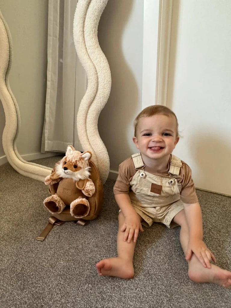 Chai Baby Brown Fox Kids Backpack | Toddler Backpack