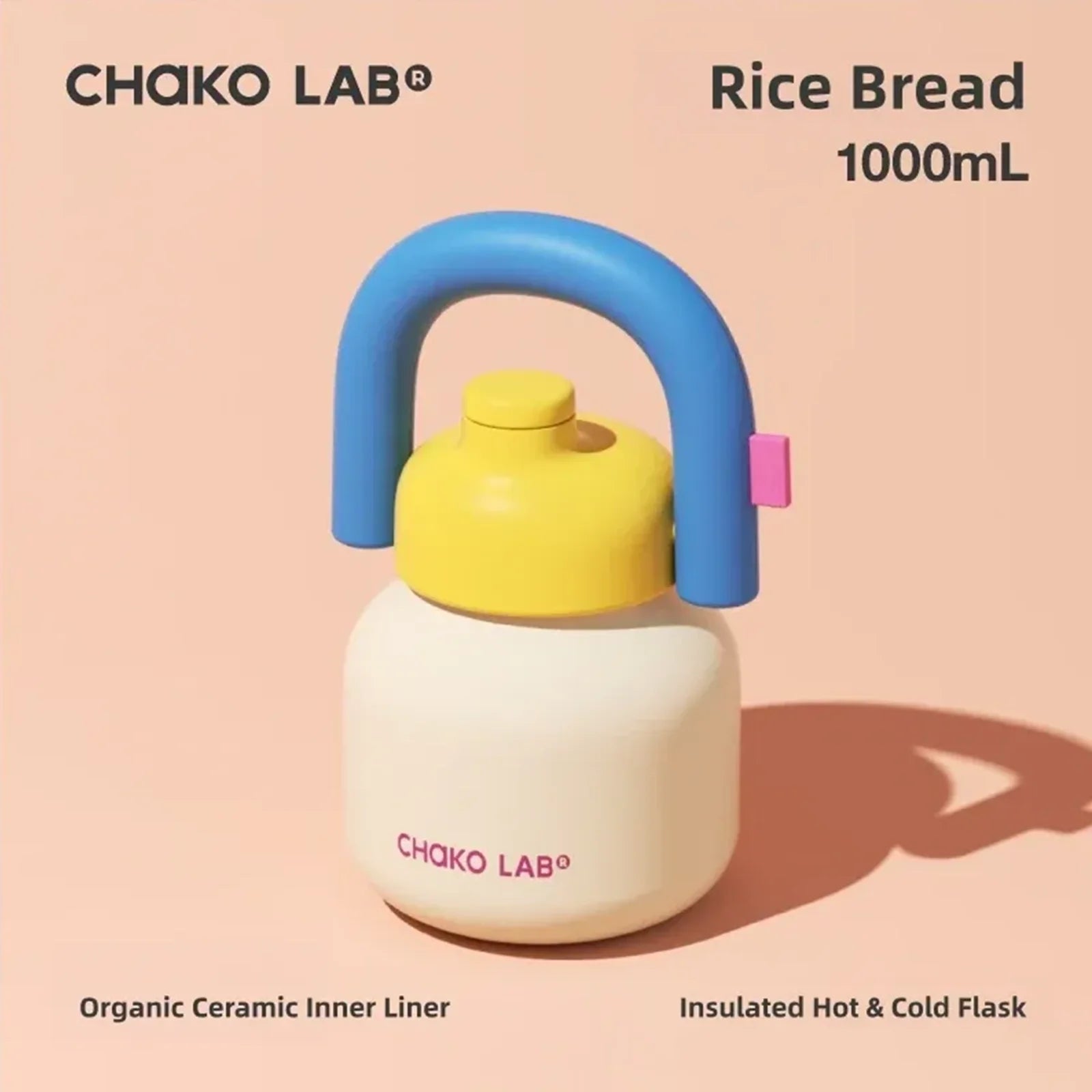 Chako Lab Linlin Kettle Water Bottle - Ceramic Coating - Ricebread