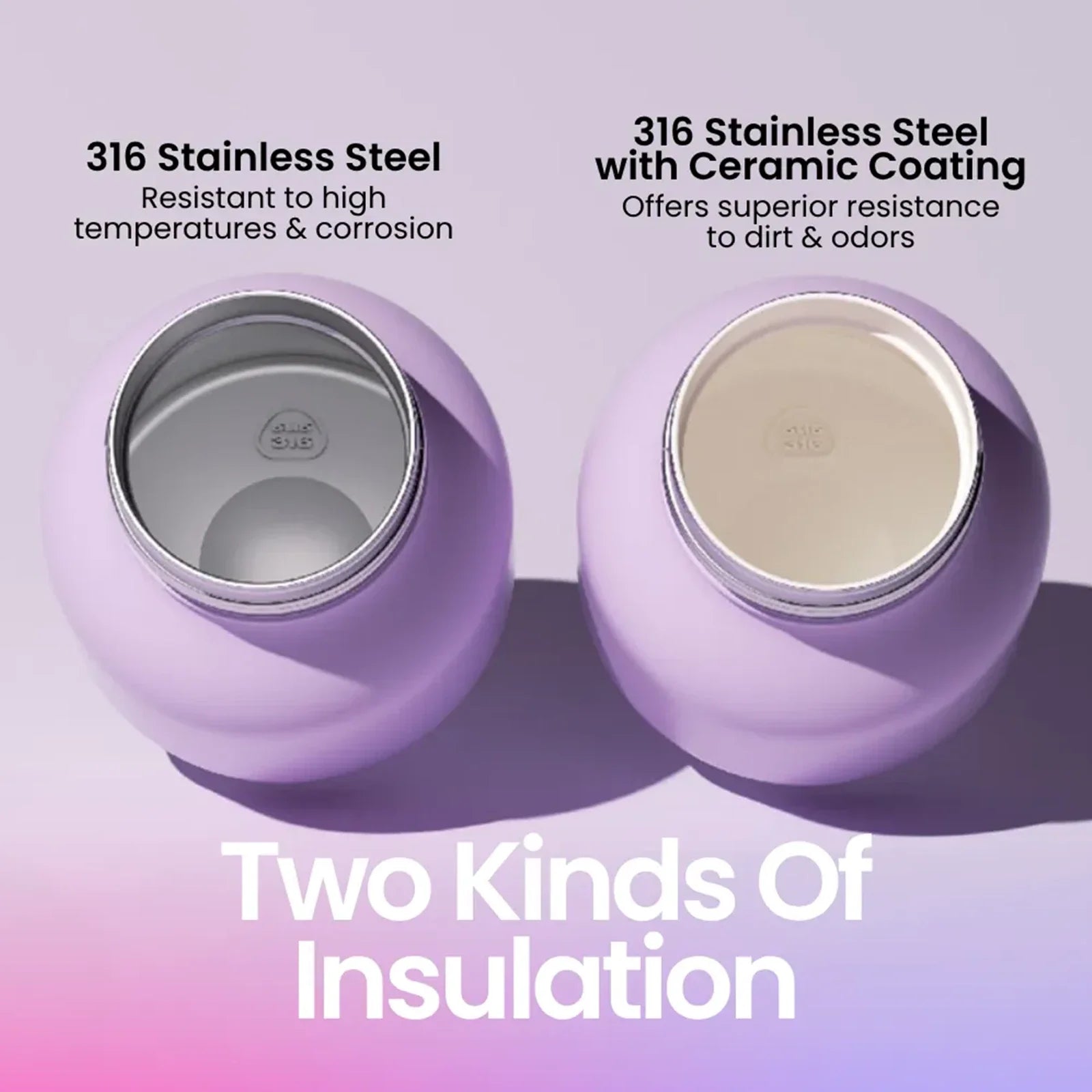 Chako Lab Linlin Kettle Water Bottle - Ceramic Coating - Ricebread