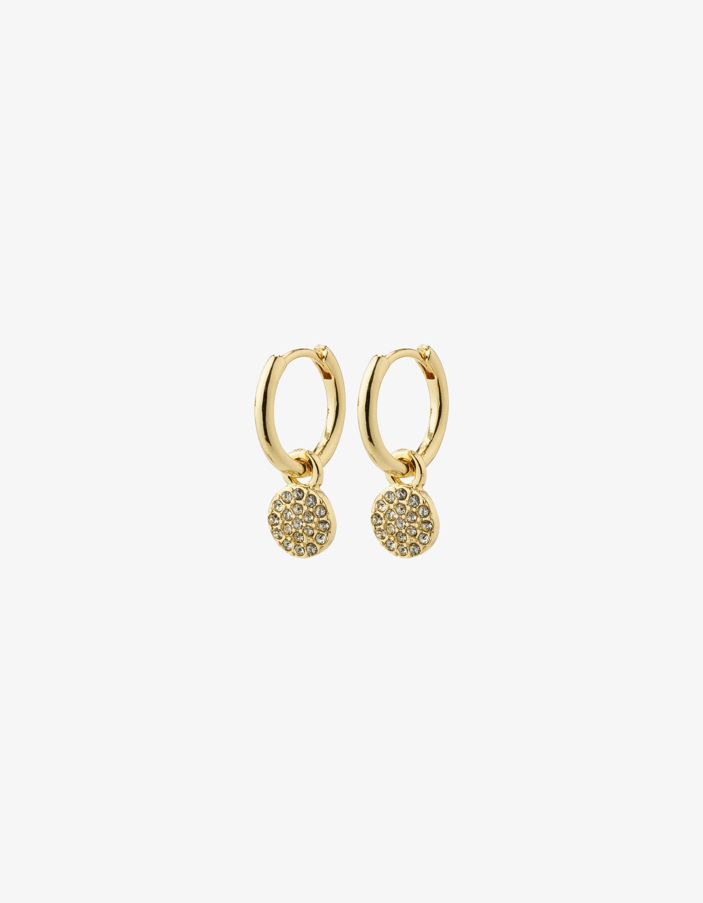 Pilgrim Pilgrim  Chayenne Recycled Crystal Hoop Earrings - Gold Plated