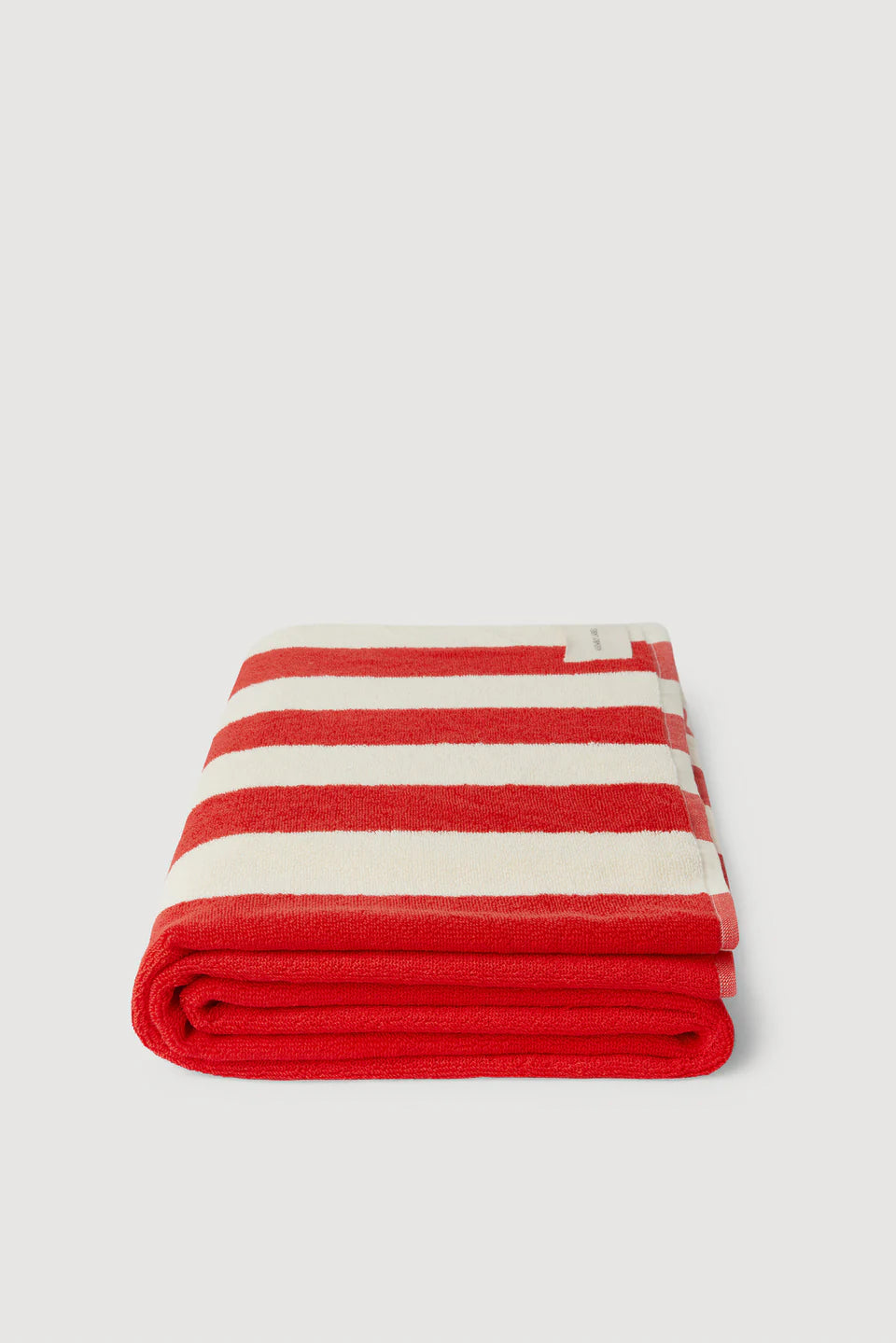 Assembly Label Signature Stripe Beach Towel Chilli/Cream