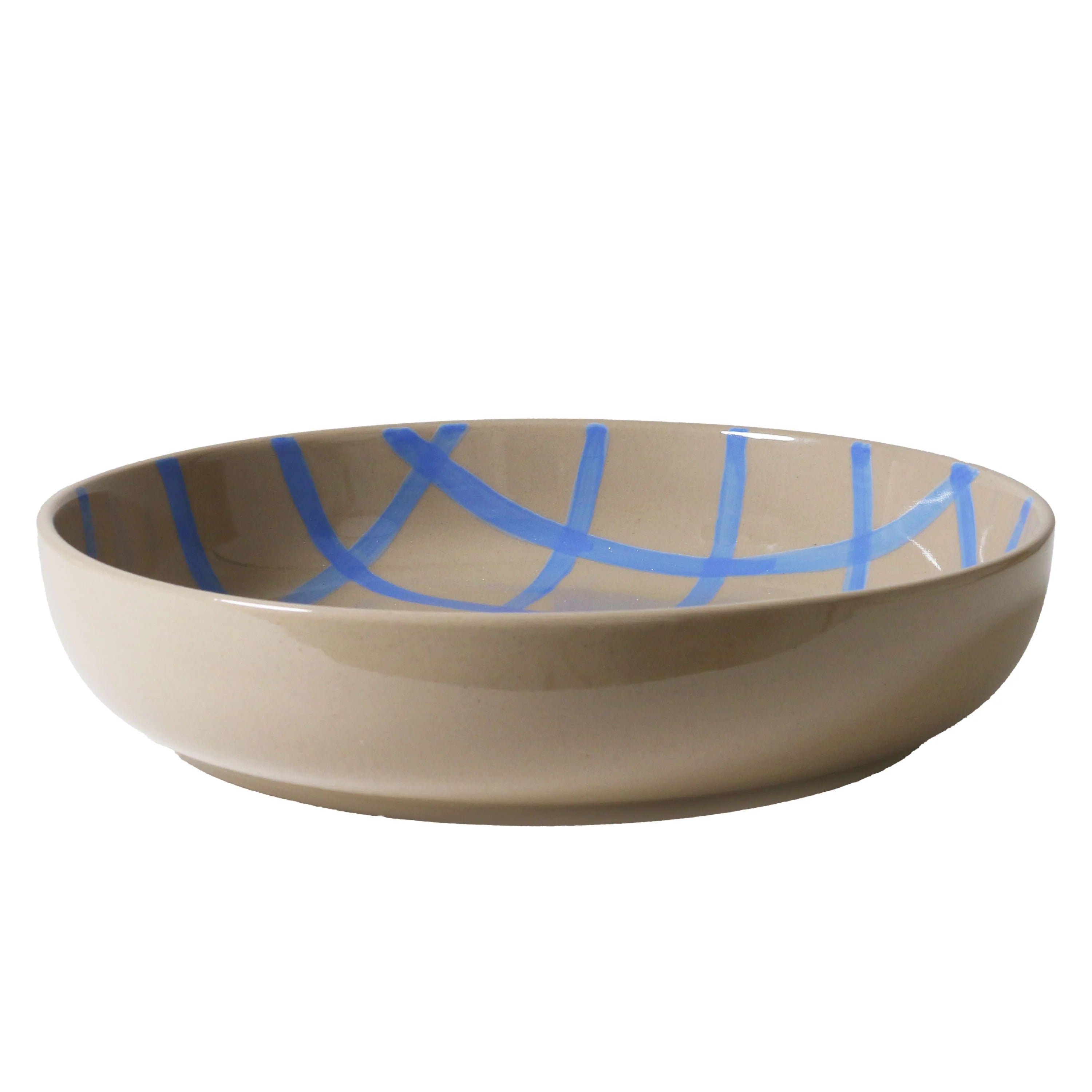 Robert Gordon Salad Bowl 28cms Coastal Junction Stone Handbrush Blue