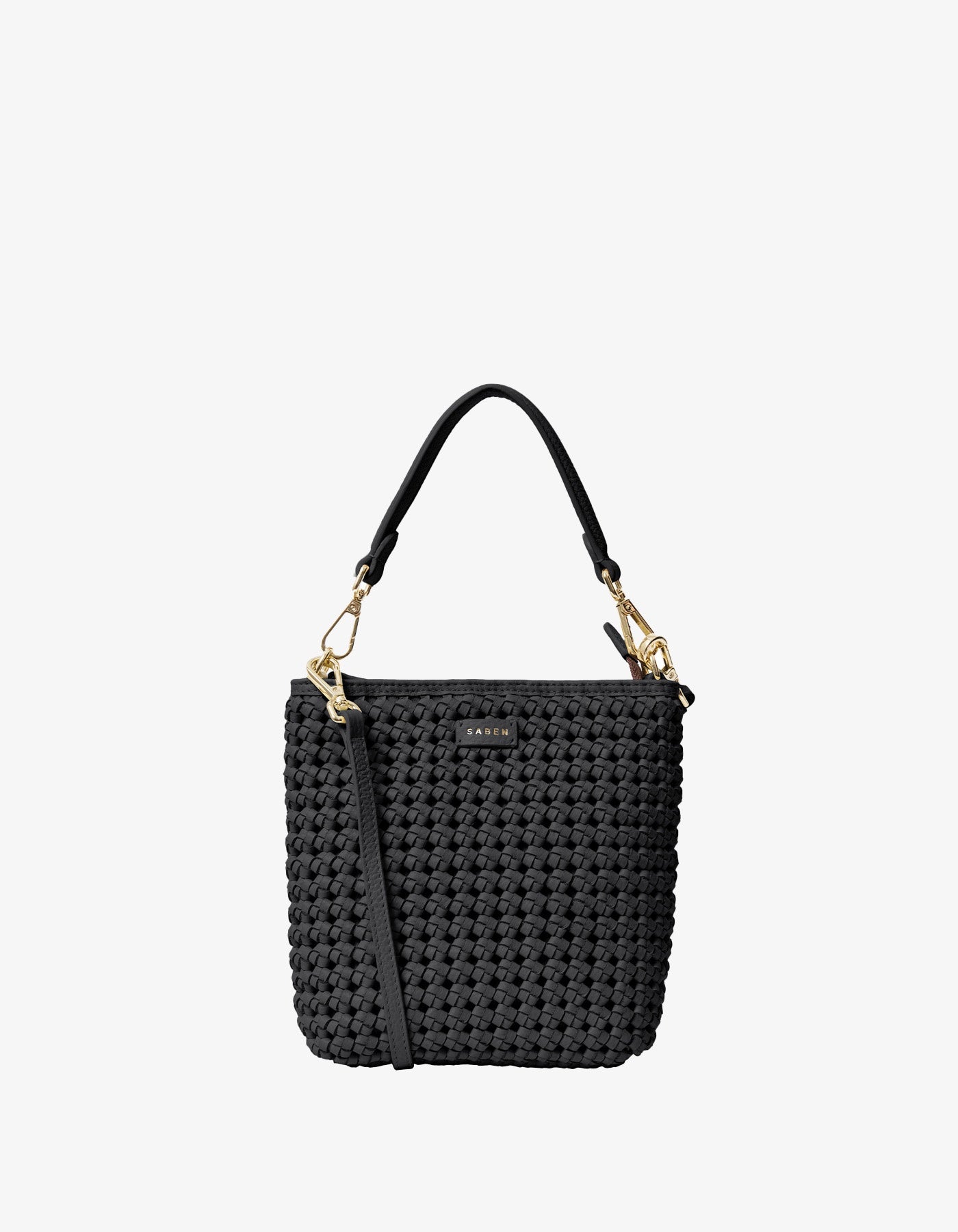 Saben Coco Mini Bag Black Fine Braid