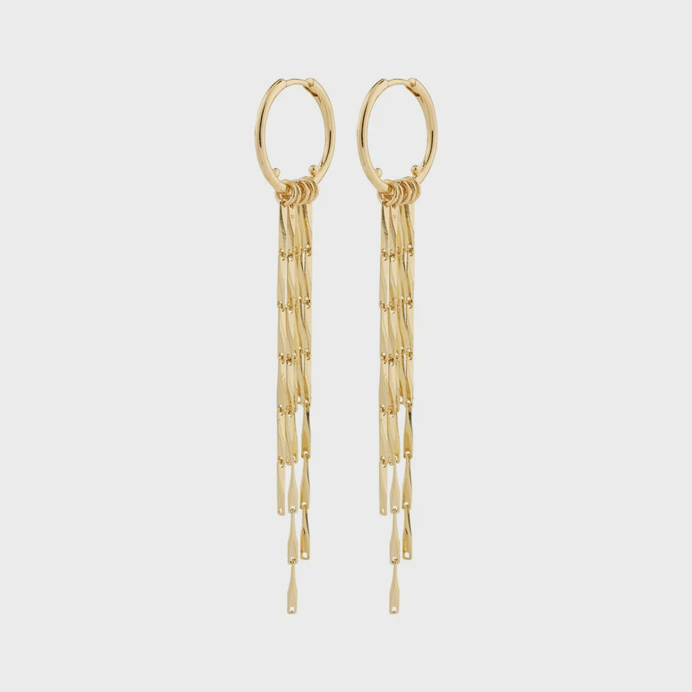 Pilgrim Connect Recycled Earrings Gold Plated