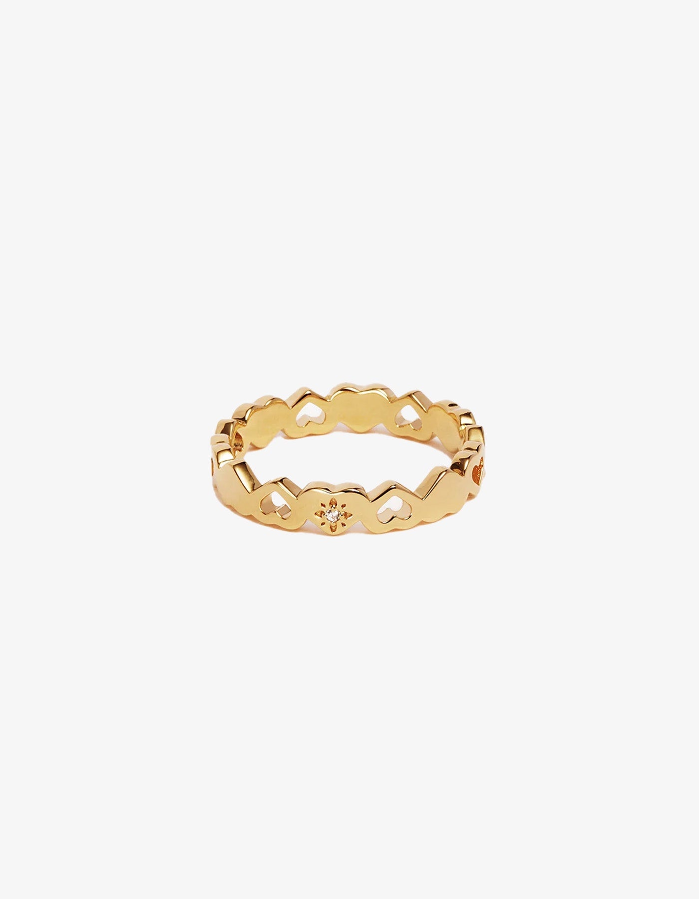 By Charlotte Connected Hearts Ring - Gold