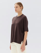 Assembly Label Cotton Cashmere Relaxed Tee Chestnut