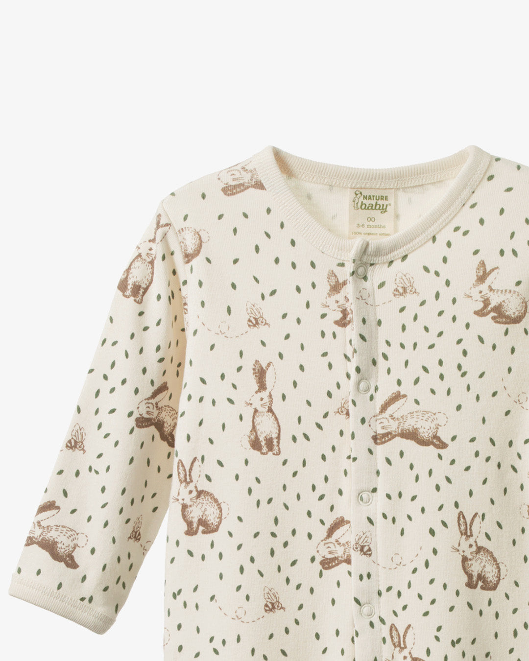 Nature Baby Stretch & Grow Rabbity Print