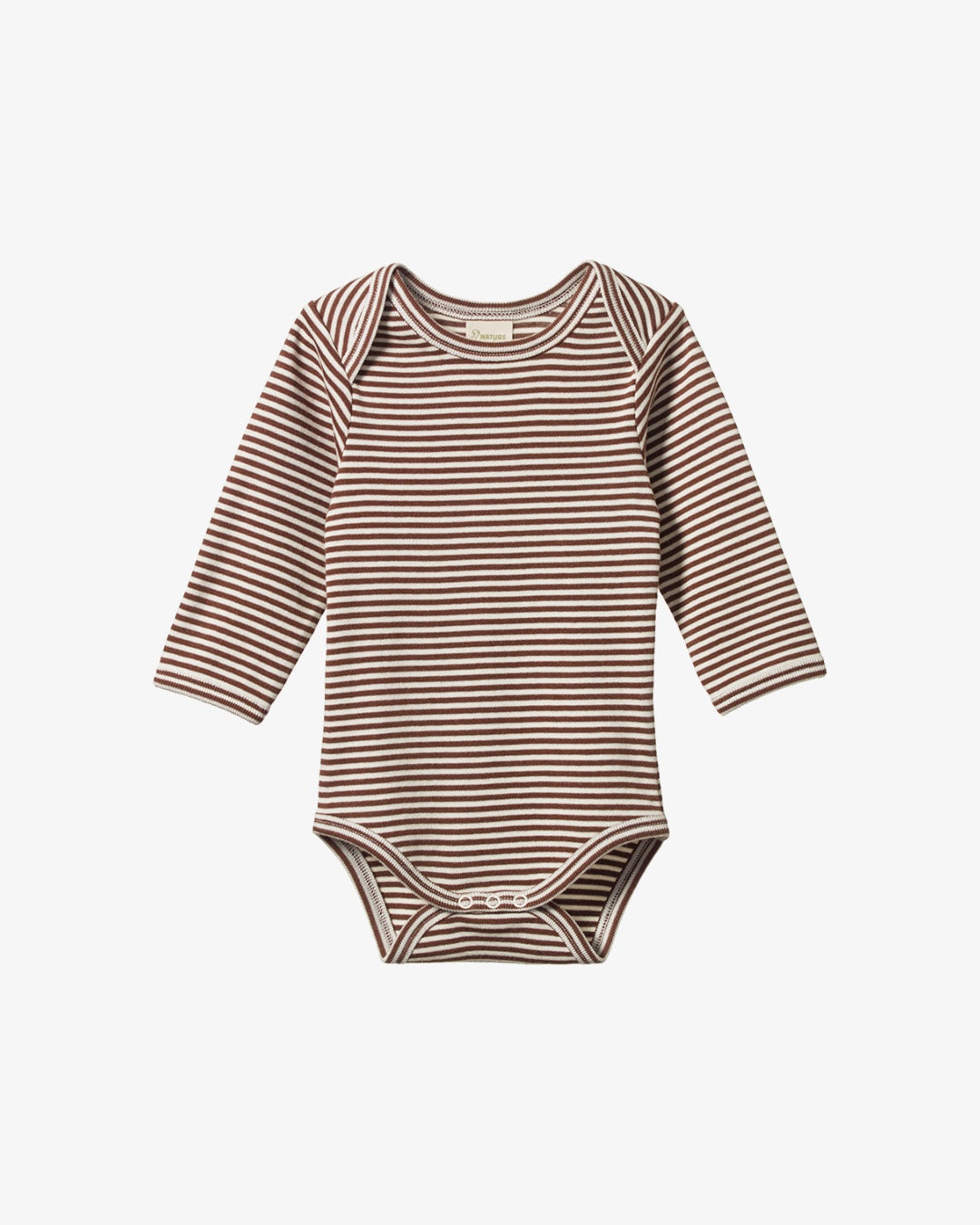 Nature Baby Long Sleeve Bodysuit Pinecone Stripe