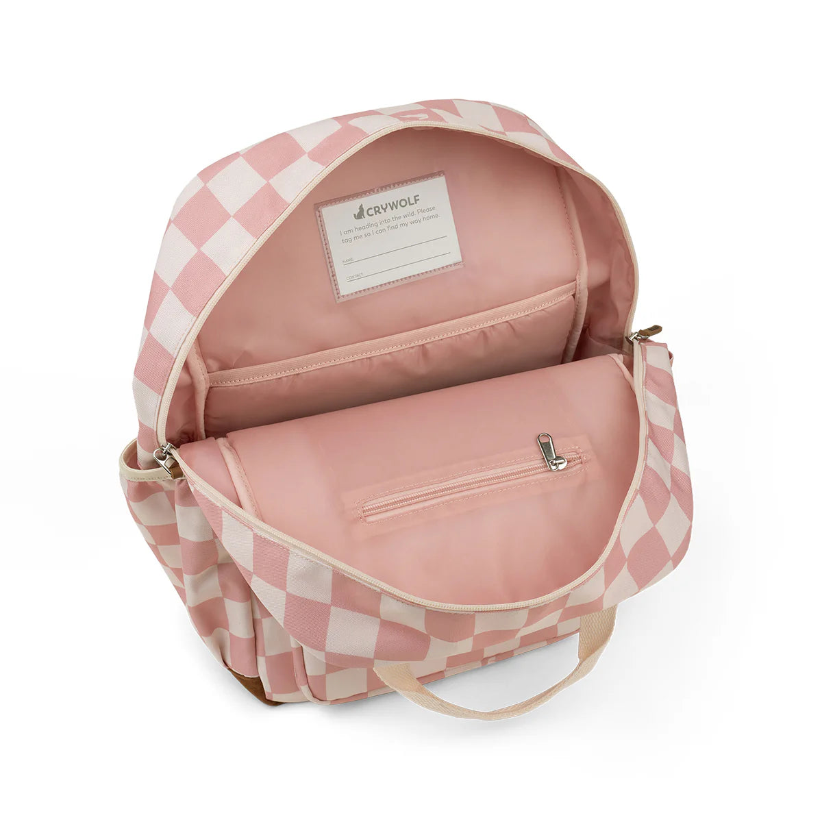 Crywolf Knapsack Pink Checks
