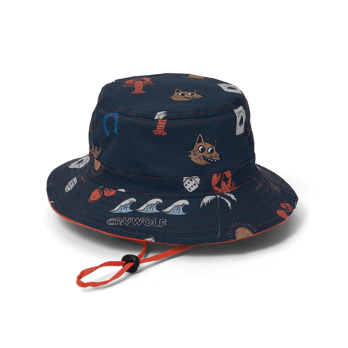 Crywolf Reversible Bucket Hat Lucky Days