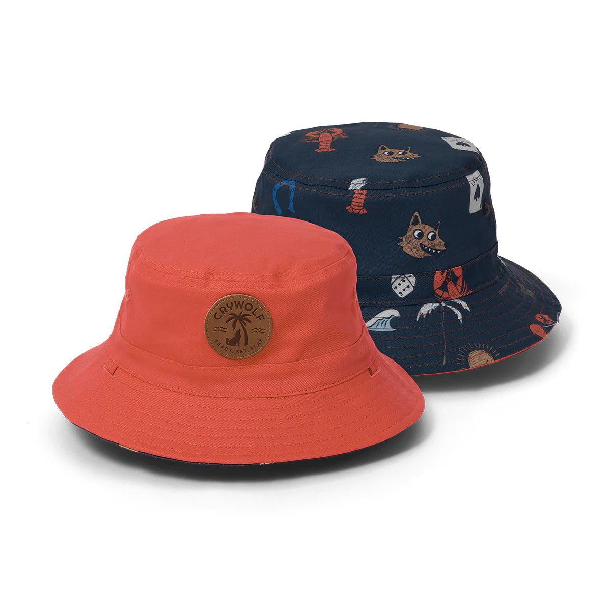 Crywolf Reversible Bucket Hat Lucky Days