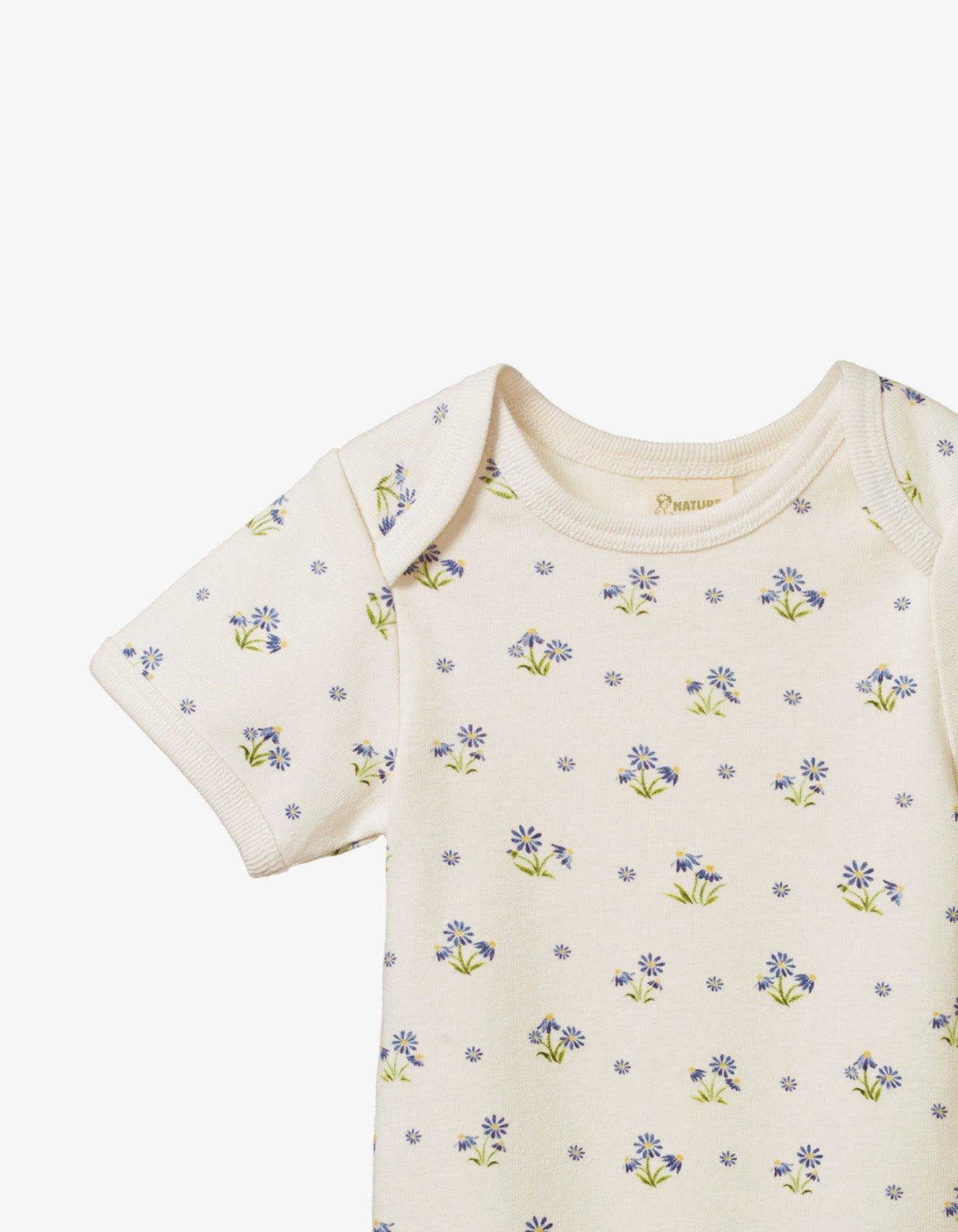 Nature Baby Short Sleeve Bodysuit Daisy Daze Print