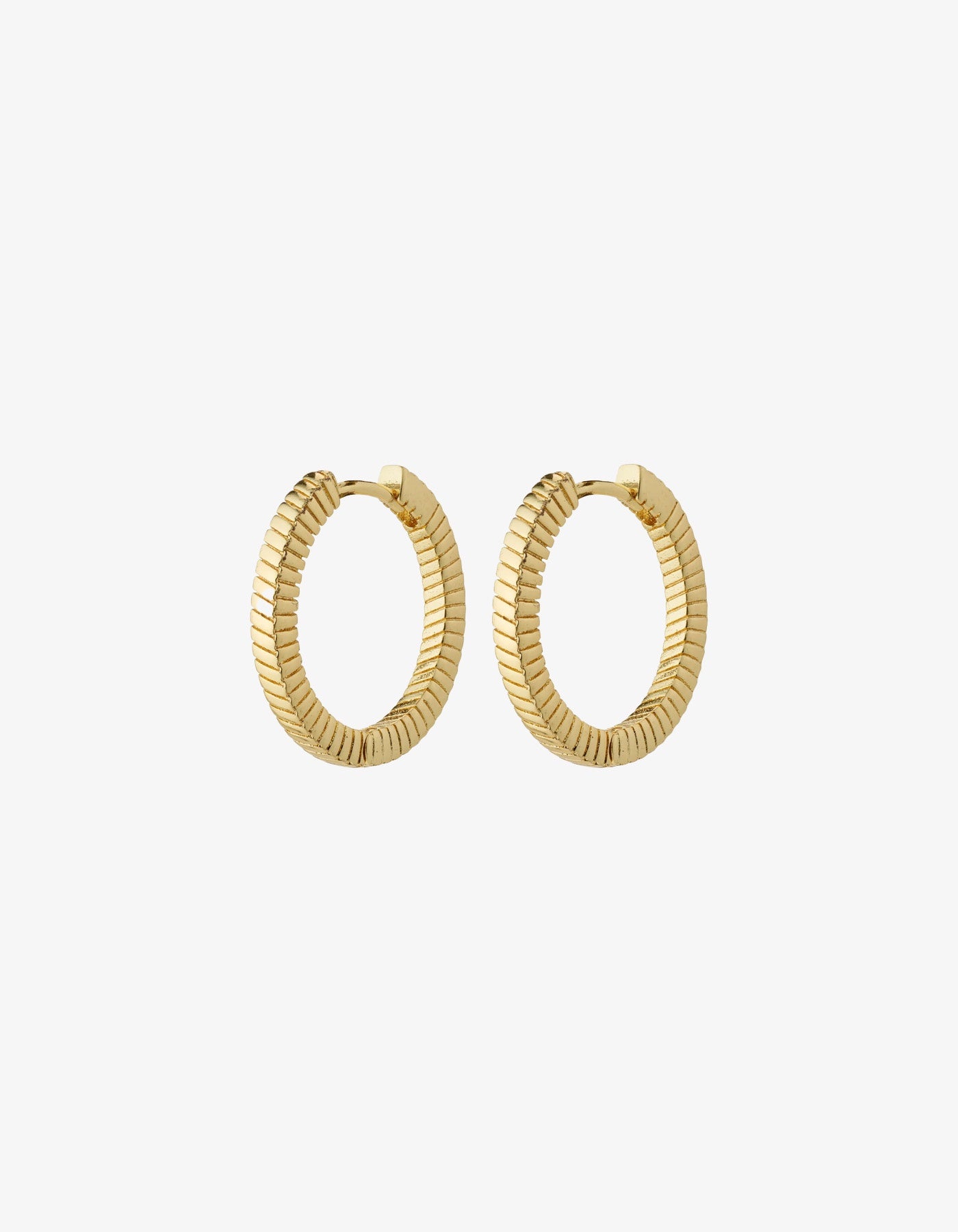 Pilgrim Dominique Recycled Hoop Earrings - Gold Plated