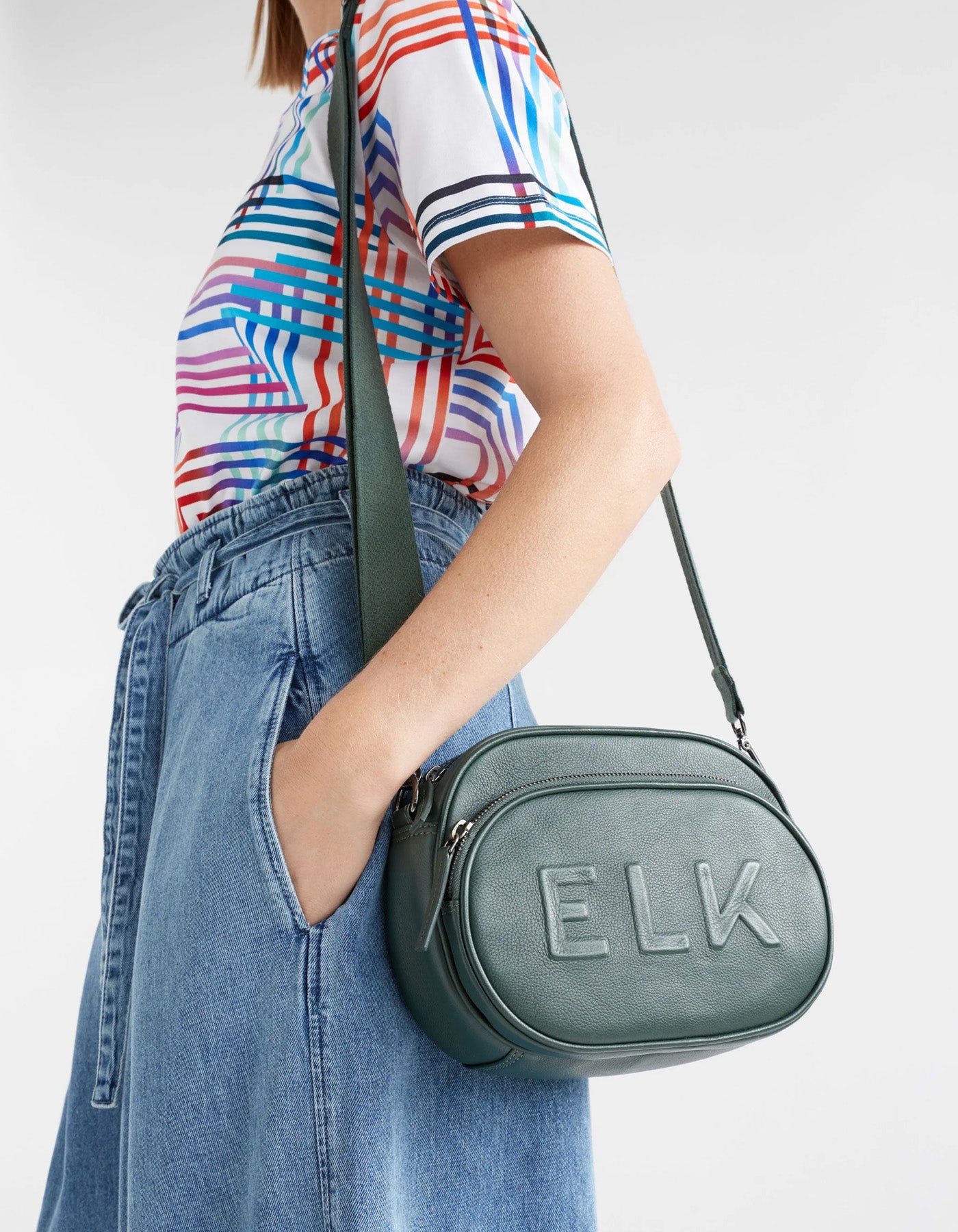 Elk Eila Crossbody Bag Bright Green