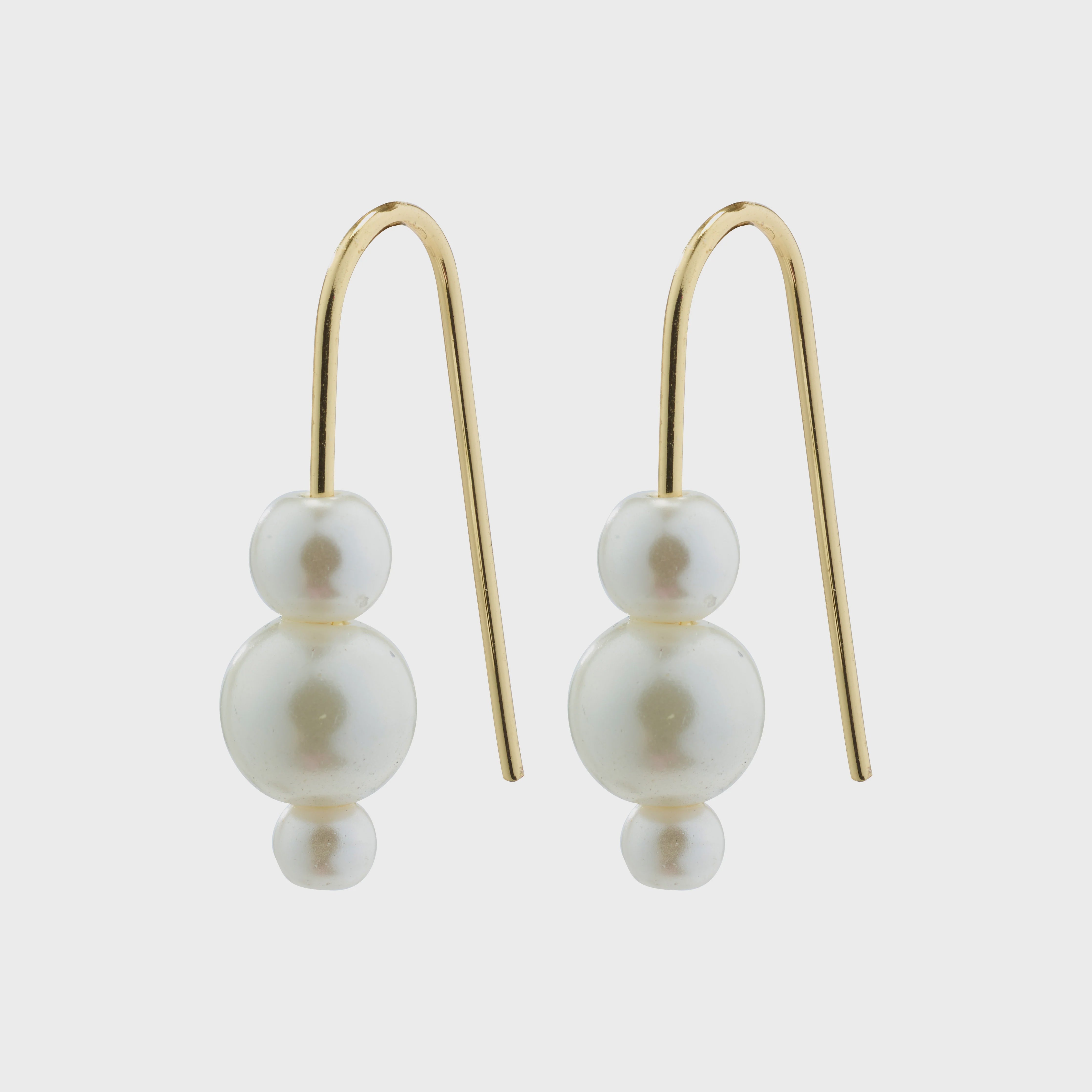 Pilgrim Elberta Earrings White Gold Plated