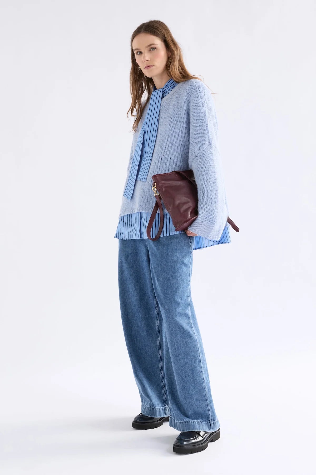 Elk Agna Sweater Pearl Blue