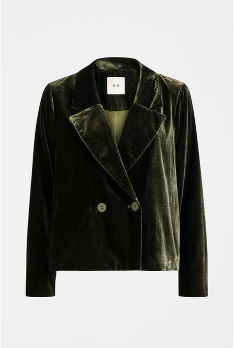Elk Suuri Double Breasted Blazer Deep Olive