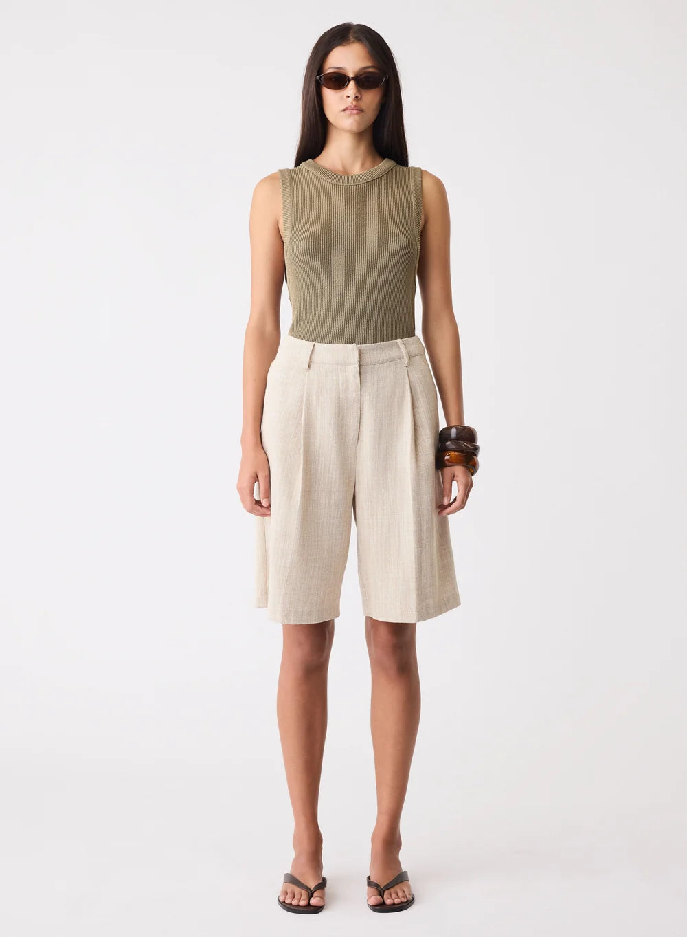 Esmaee Etch Bermuda Short