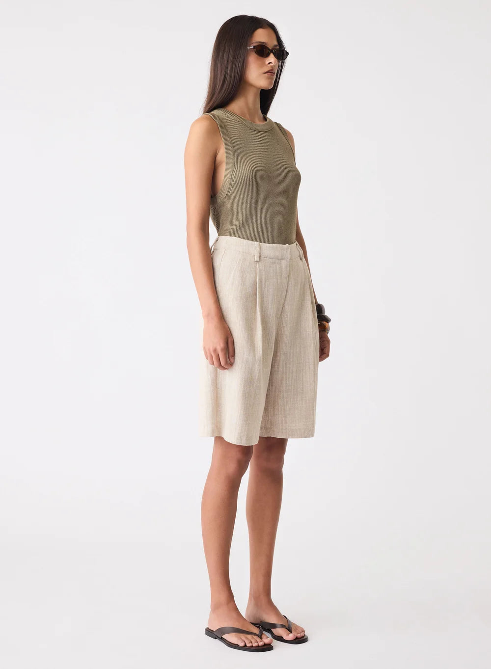 Esmaee Etch Bermuda Short