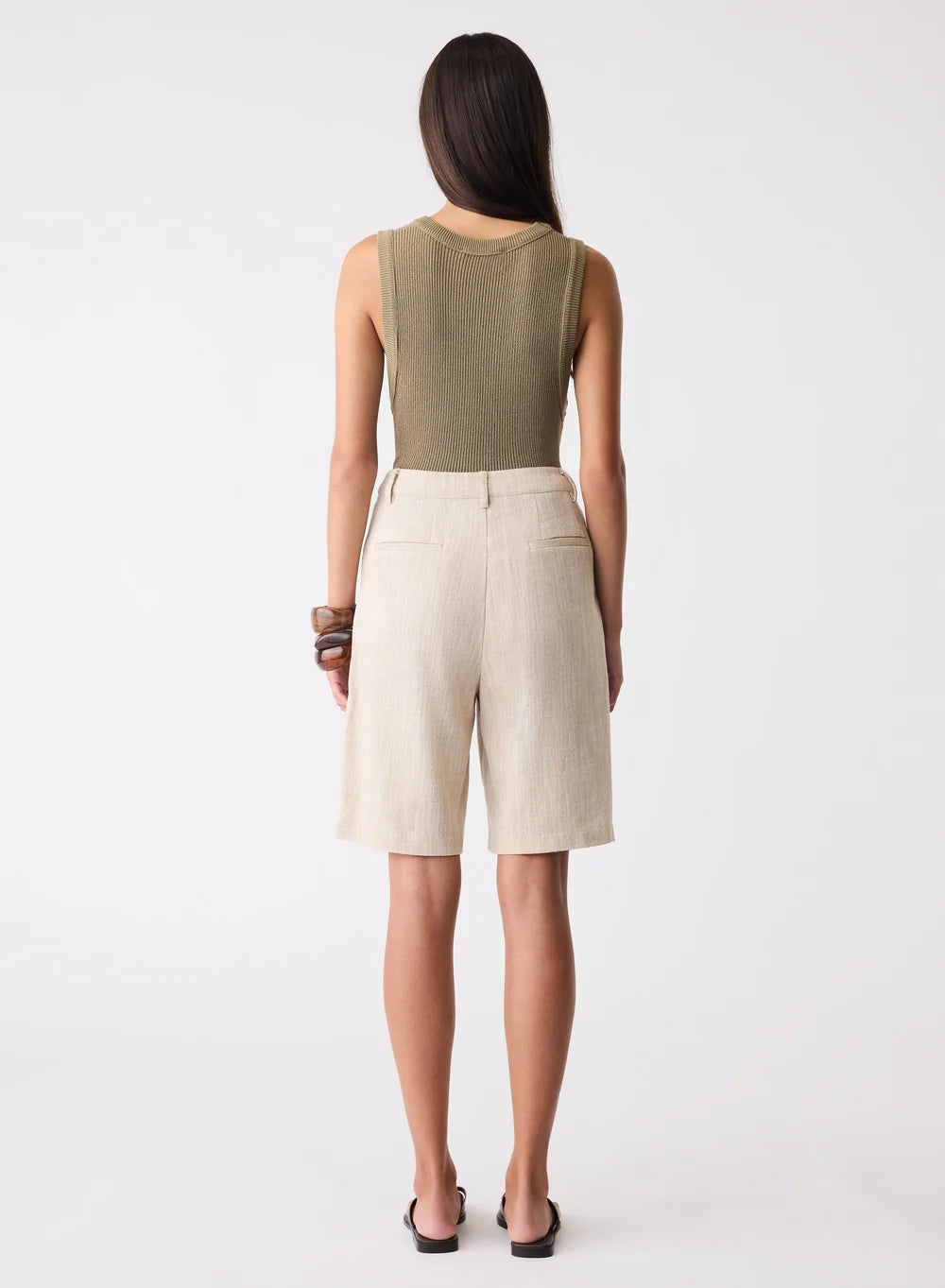 Esmaee Etch Bermuda Short