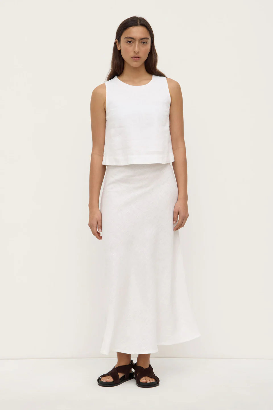 Assembly Label Estelle Linen Top White