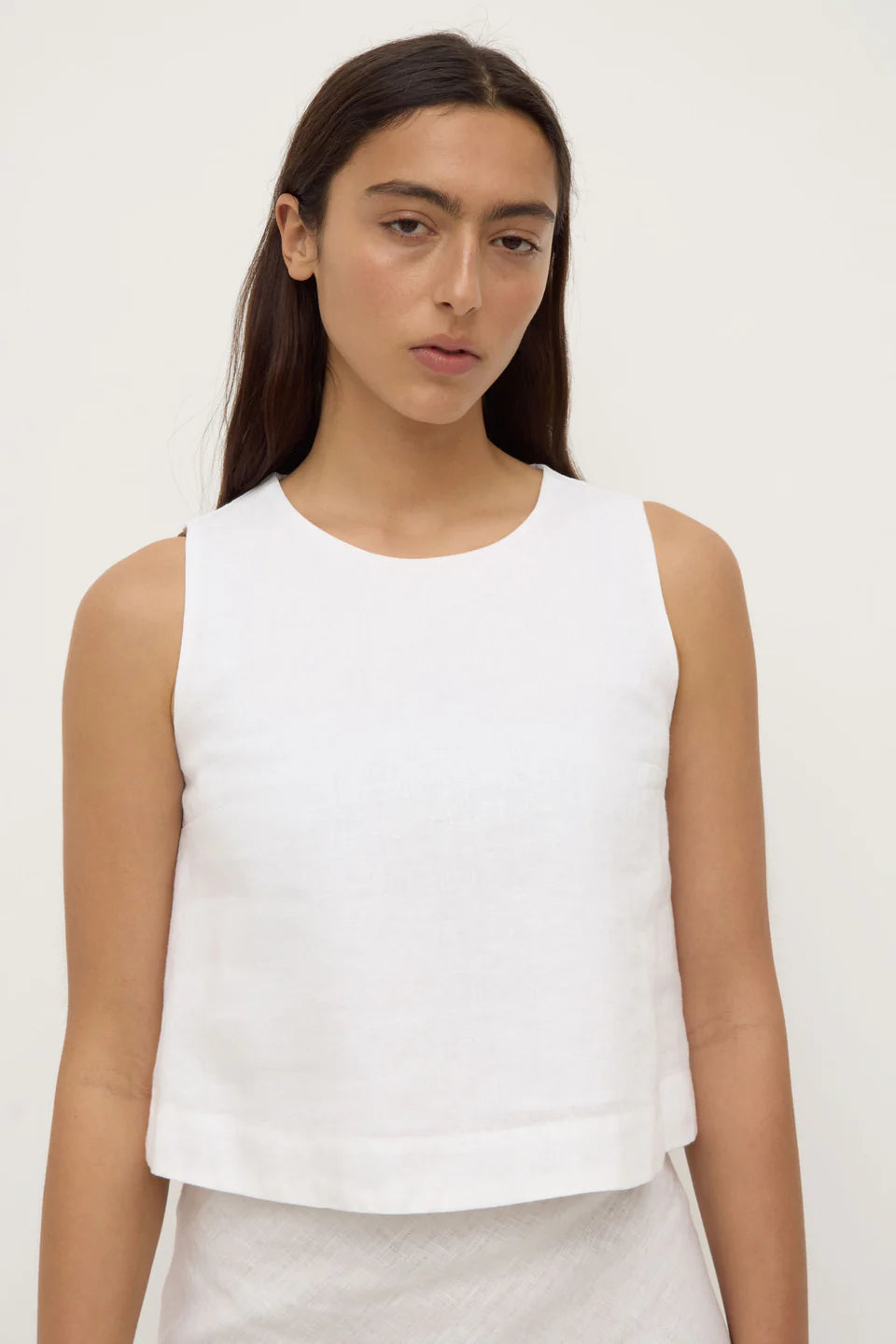 Assembly Label Estelle Linen Top White