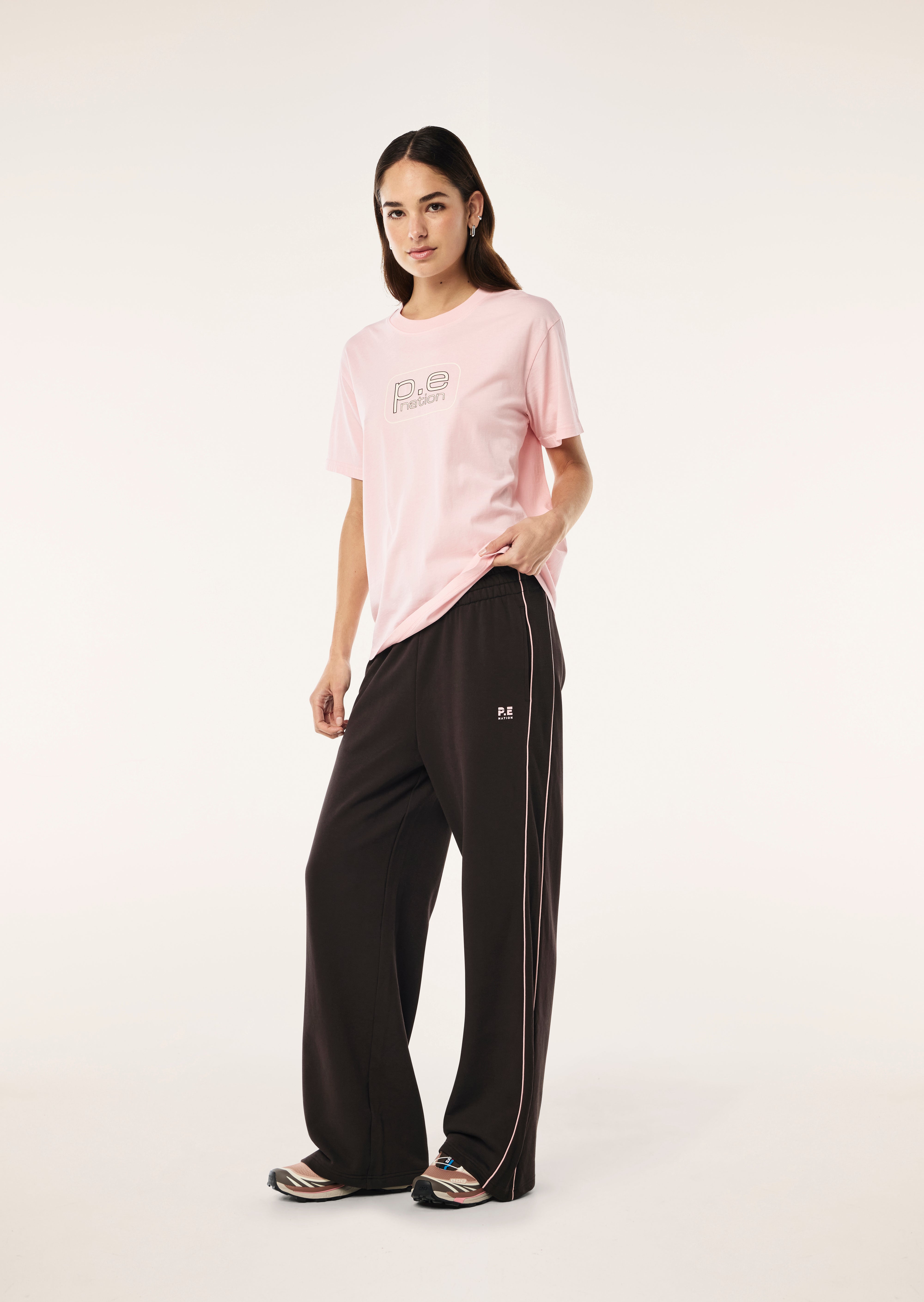 P.E Nation Flux Tee Chalk Pink