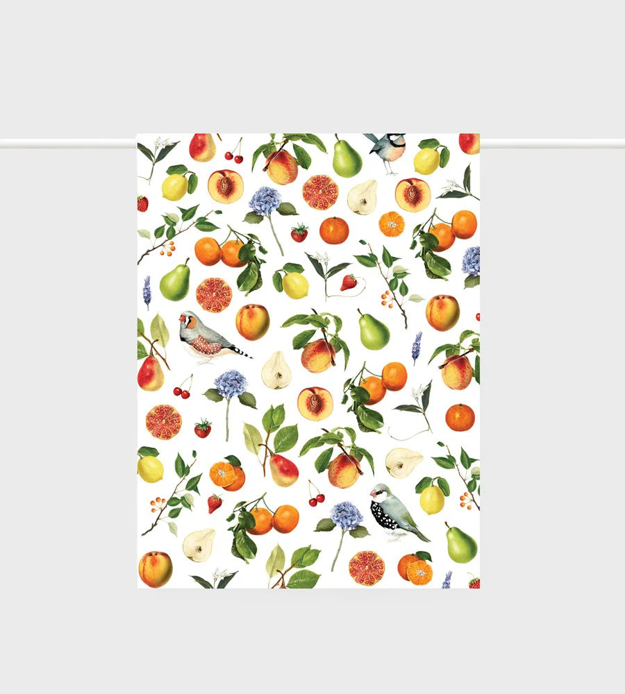 Father Rabbit Tea Towel Summer Fruits